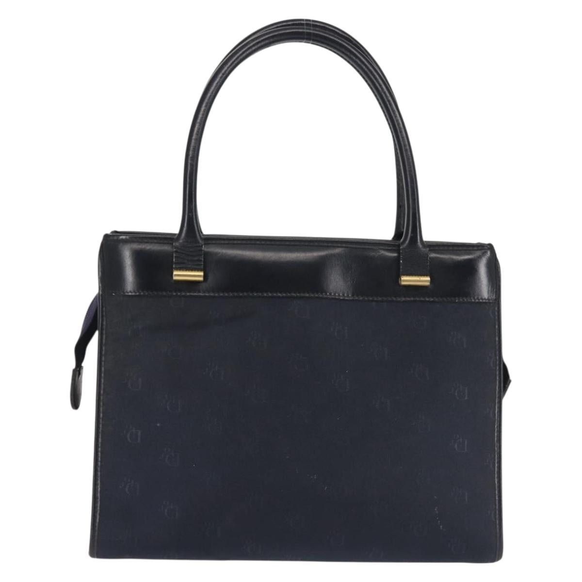 Dior DIOR Honeycomb Canvas Hand Bag Navy Gold Size ONE SIZE - 3 Thumbnail
