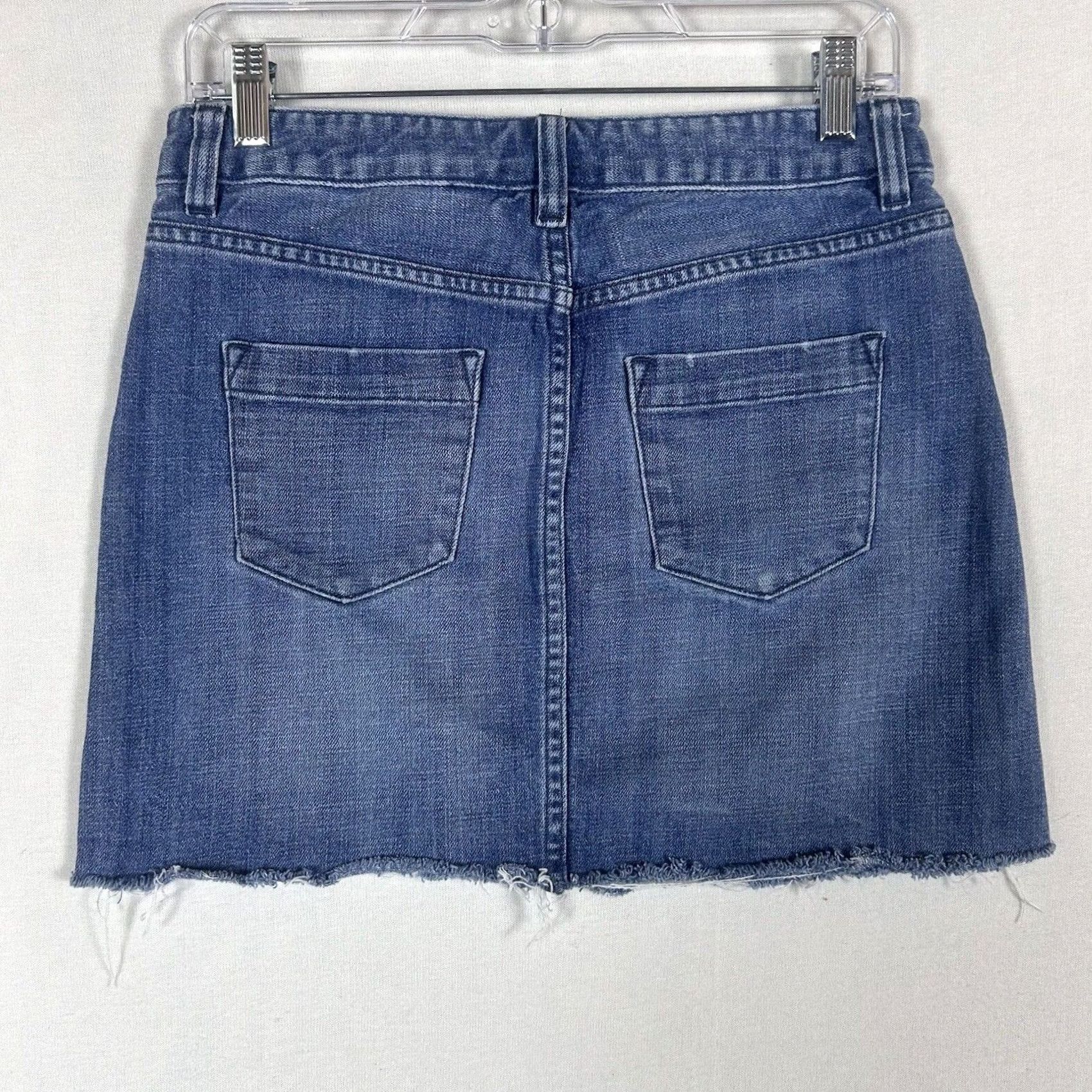 J.Crew J. Crew Stretch Jean Skirt Womens Size 2 Denim Blue Medium Wash Skirt Short Vintage No Size 26" / US 2 / IT 38 - 6 Thumbnail