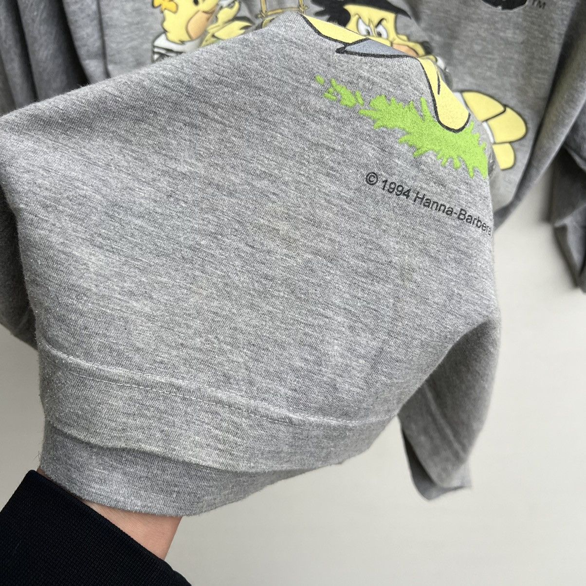 NFL × Vintage 1994 RAIDERS FLINTSTONES RARE ARCHIVE BOXY FIT TEE Size US XL / EU 56 / 4 - 5 Thumbnail