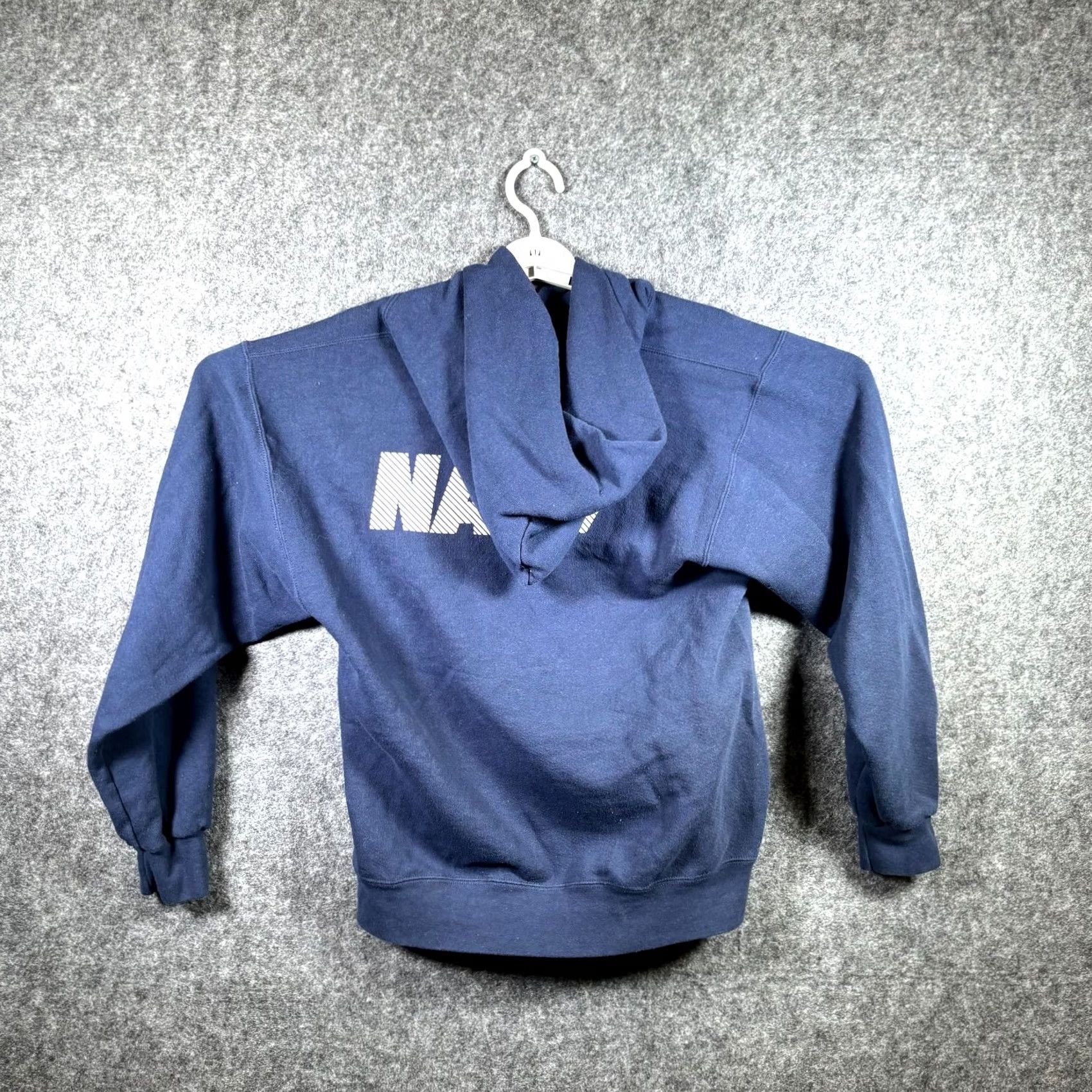 Soffe Soffe Hoodie Mens S Blue Polyester Fleece-Lined US Navy Pullover Hooded Performance USA Vintage Size US S / EU 44-46 / 1 - 5 Thumbnail