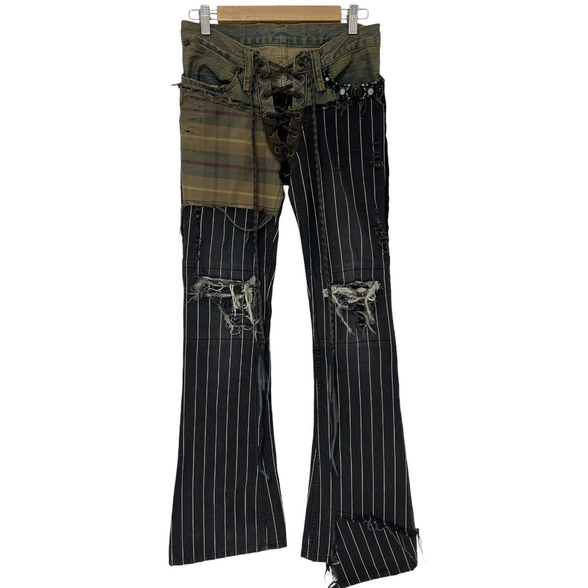 If Six Was Nine ifsixwasnine sbcm-5 skinny laceup denim | Grailed
