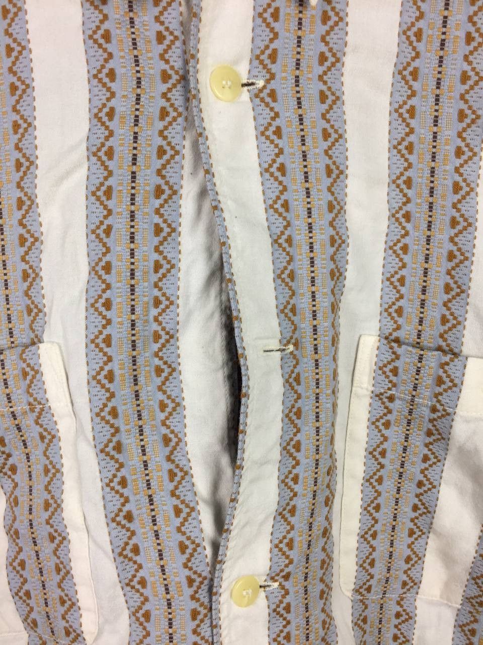 Other Vtg Christian Aujard Homme Aztec Motive Button Up Shirt Size US L / EU 52-54 / 3 - 6 Thumbnail