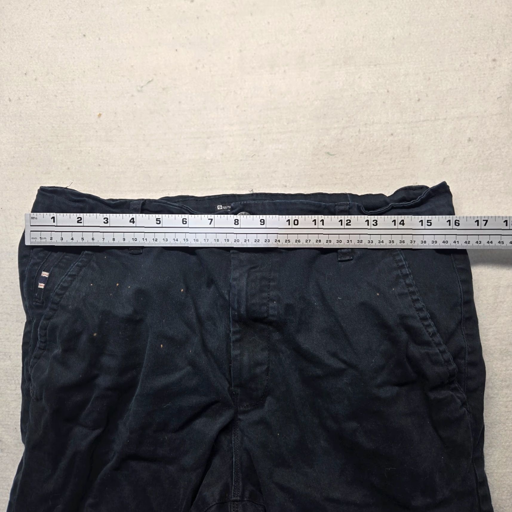 Southpole Southpole Pants Chino Black Mens Regular Size 32 x 30 Stretch Cotton Spandex 5-Pocket Tapered Belt Loops 89-... Size US 32 / EU 48 - 6 Thumbnail