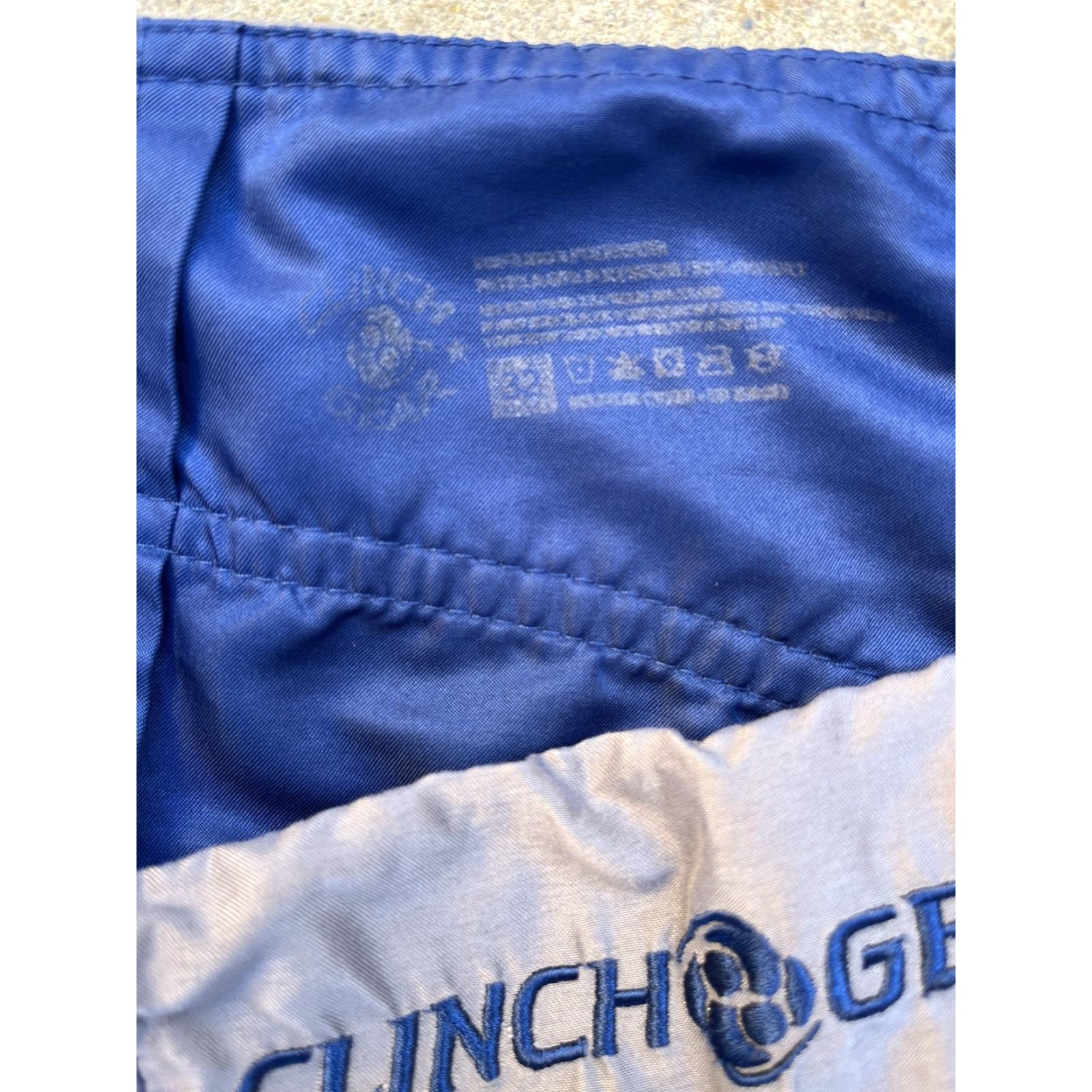 Vintage Men's Clinch Gear Shorts Blue Police Spell-Out 32 MMA Grappling No Gi Active BJJ Coral? Size US 32 / EU 48 - 6 Thumbnail