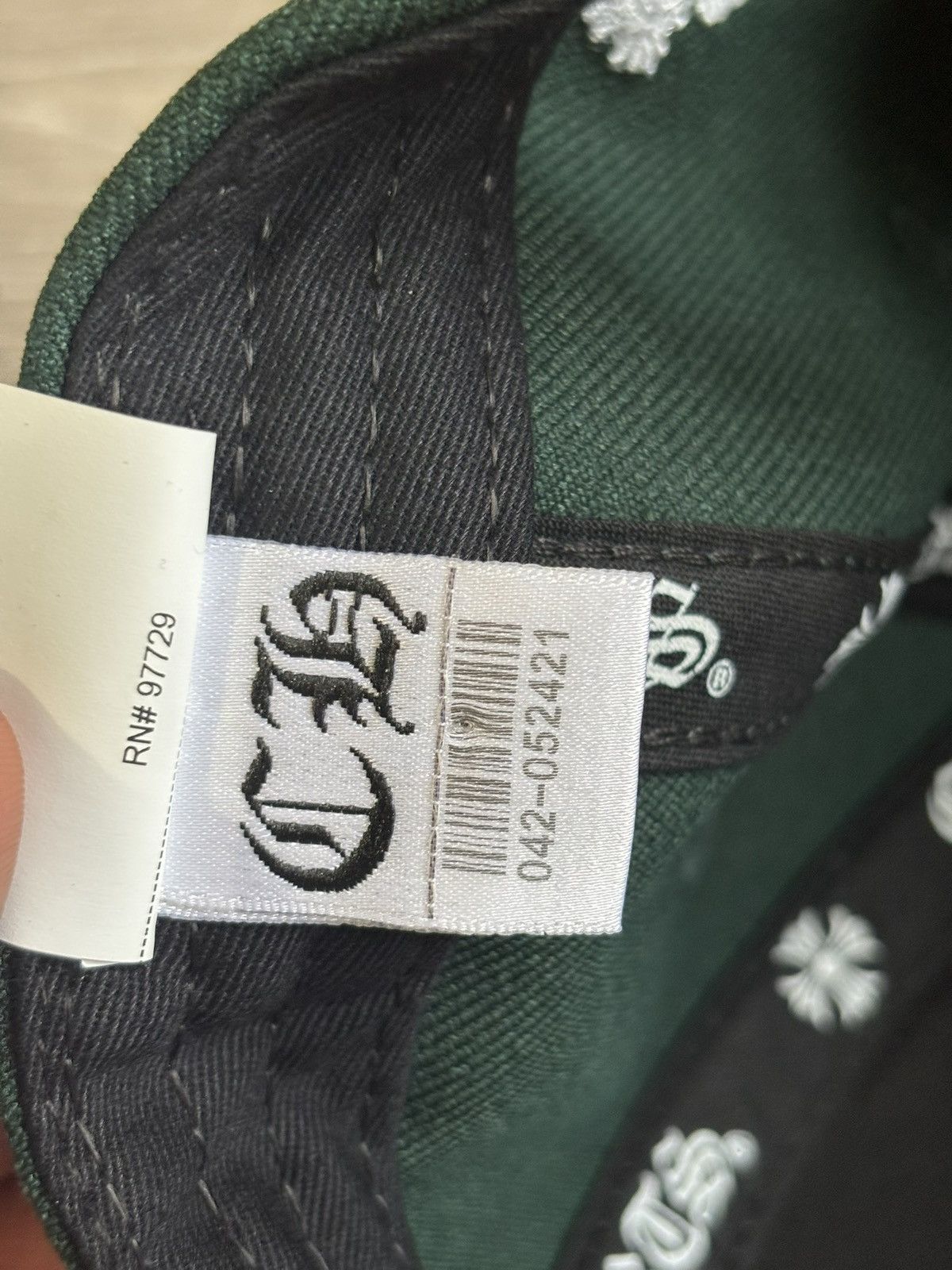 Chrome Hearts Chrome Hearts CH Baseball Cap Green/White Snapback Hat Size ONE SIZE - 9 Thumbnail