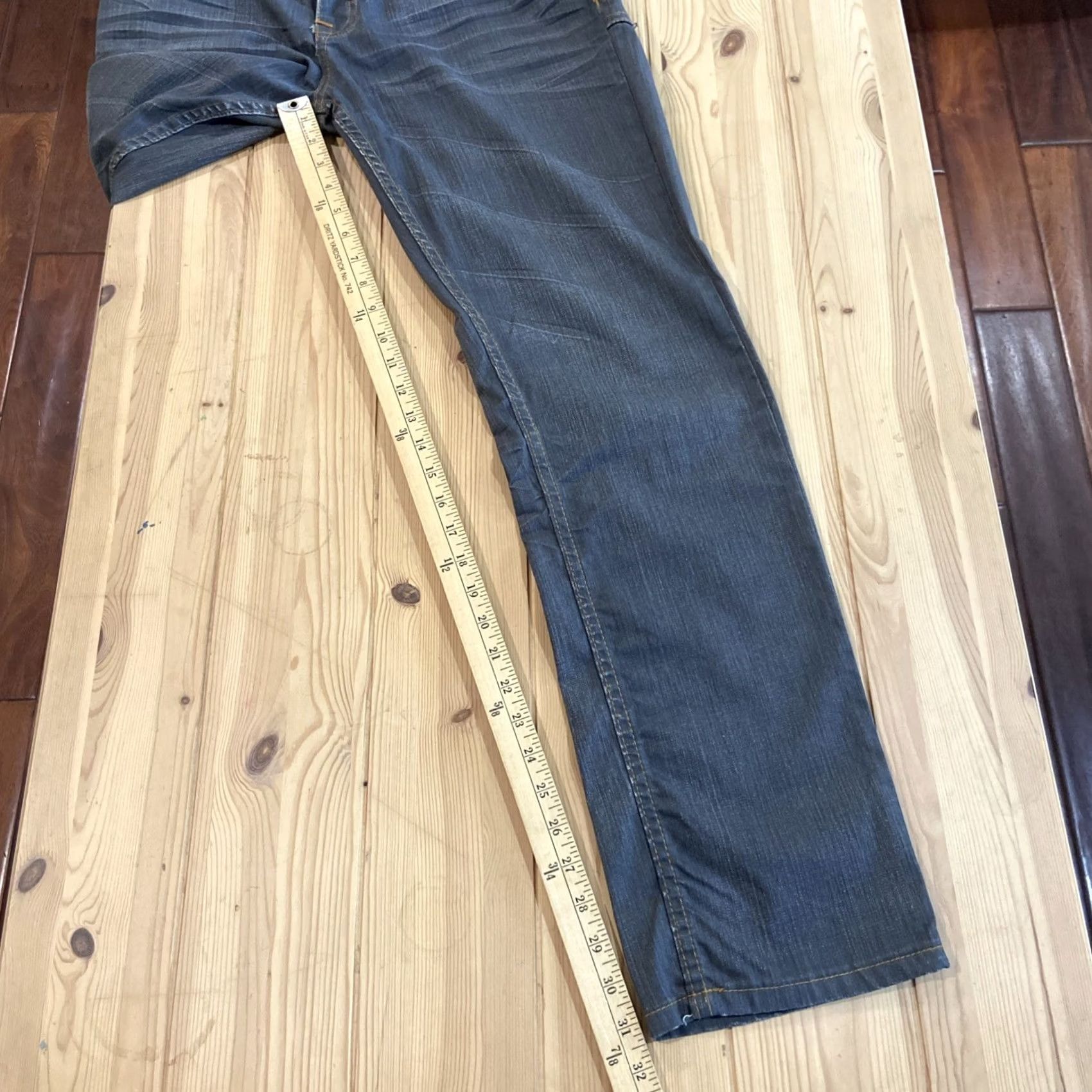 Vintage TOKYO FIVE Jeans 5-Pocket Distressed Dark Wash Regular Straight Fit Mens 30 Gray Size US 30 / EU 46 - 6 Thumbnail