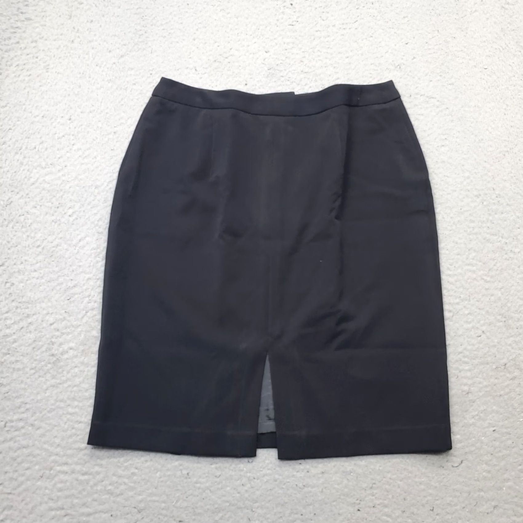 Vintage Axcess Skirt Womens Size 10 Black Stretch Lined Pencil Straight Short Vintage: No (Pre-owned) Womens Size 32" / US 10 / IT 46 - 2 Thumbnail