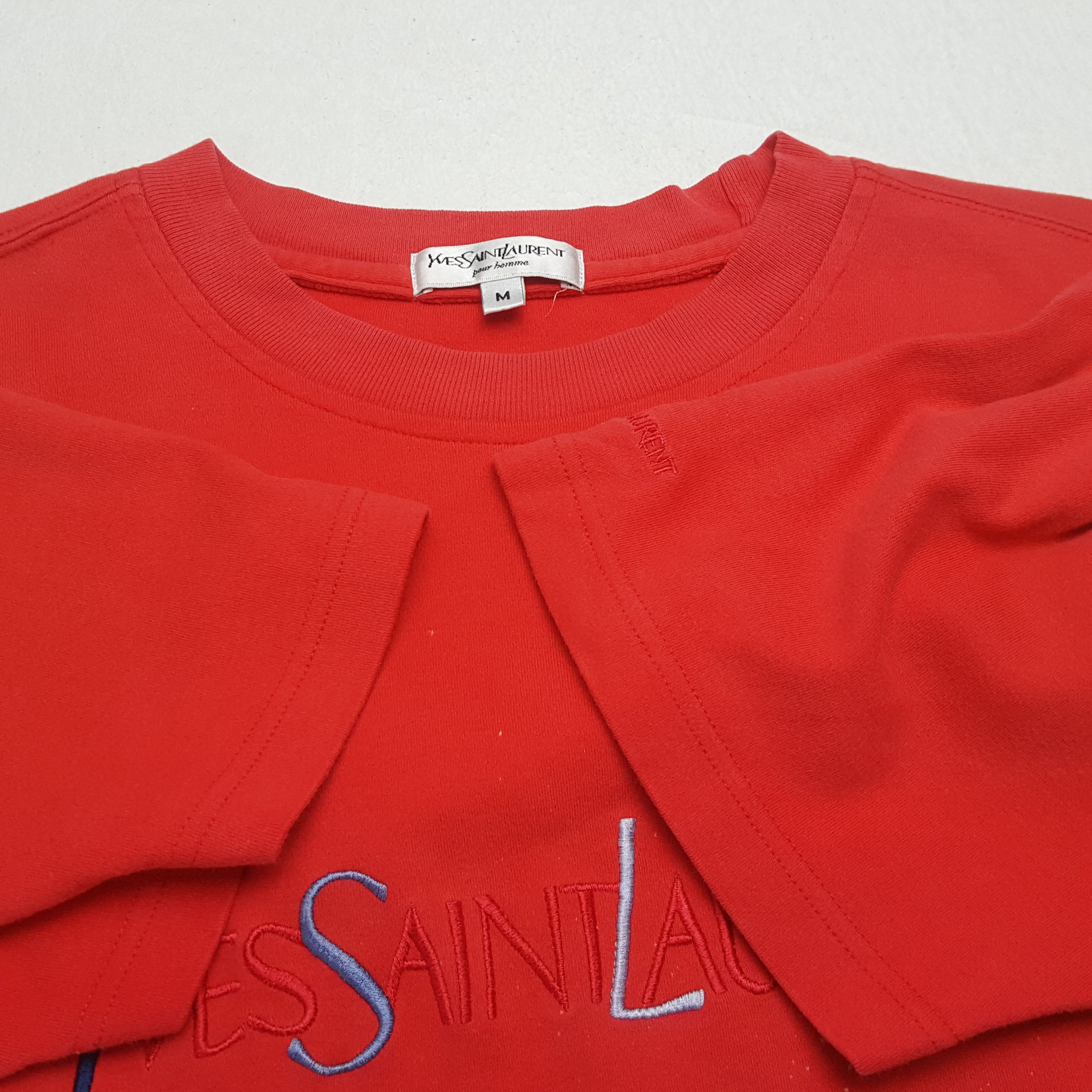 Vintage × Yves Saint Laurent Vintage YVES SAINT LAURENT Italian Fashion Brand T-Shirst Size US L / EU 52-54 / 3 - 8 Thumbnail