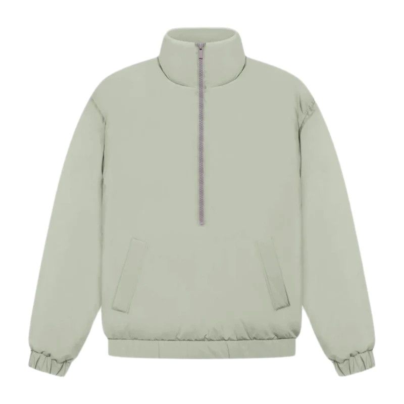 image of Essentials Quilted Pullover Seafoam in Grey, Men's (Size Large)