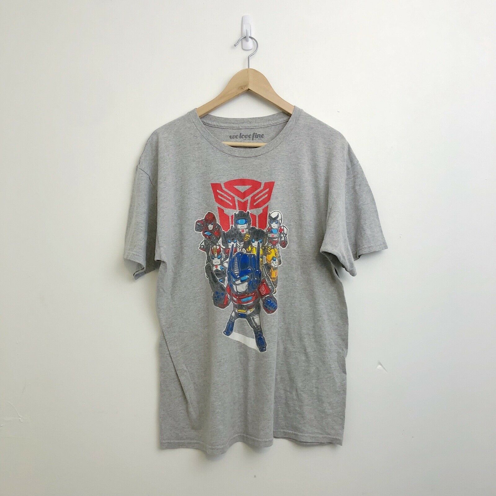 Transformers × Vintage VTG Welovefine Transformers T Shirt Grey Anime Rare Sz L Size US L / EU 52-54 / 3 - 1 Thumbnail