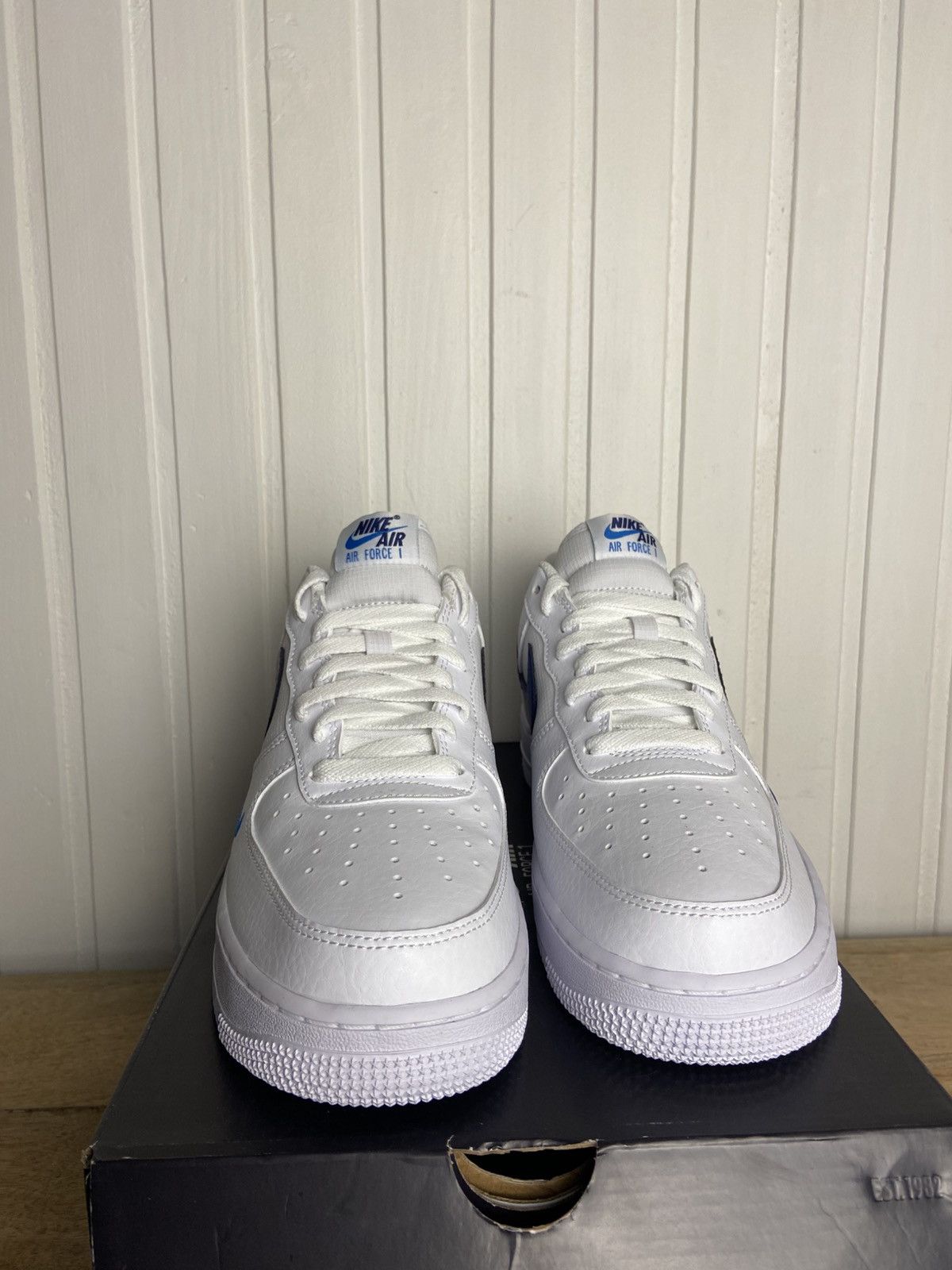 Nike New Nike Air Force 1 Low "White Light Deep Royal" Size 10US Size US 10 / EU 43 - 3 Thumbnail