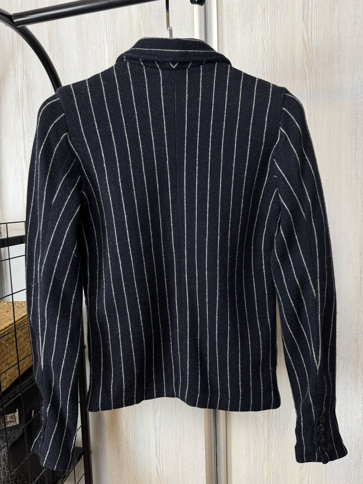 Ralph Lauren Ralph Lauren wool cashmere striped stretch blazer Size S / US 4 / IT 40 - 11 Thumbnail