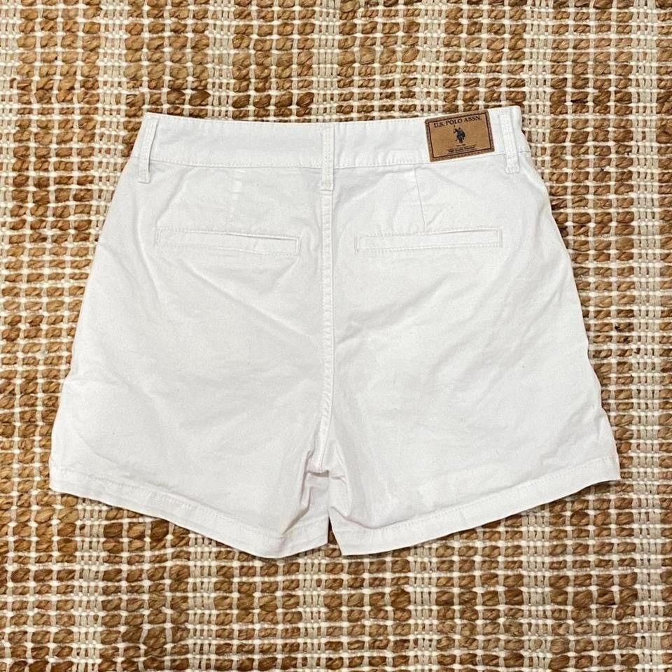U.S. Polo Assn. Brand New U.S. Polo Assn. White Women's Shorts Size 26" / US 2 / IT 38 - 6 Thumbnail