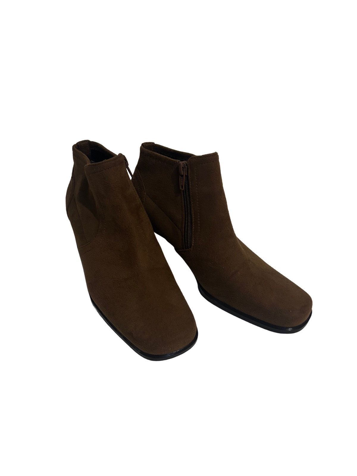 Liz Claiborne Beige suede ankle Boots.wf7011 Size US 6.5 / IT 36.5 - 10 Thumbnail