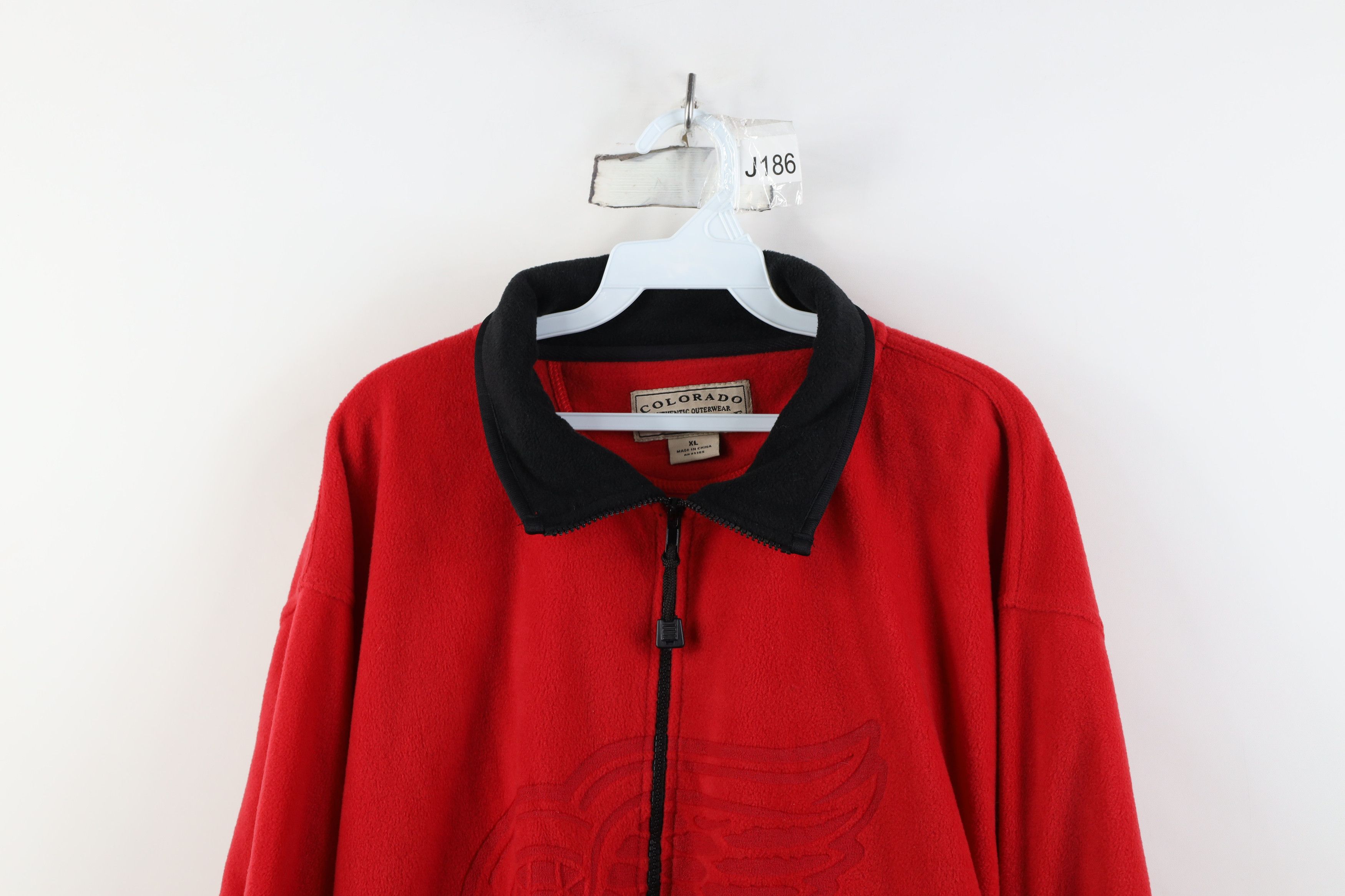 Vintage Vintage 90s Y2K Beer Detroit Red Wings Hockey Fleece Jacket Size US XL / EU 56 / 4 - 2 Thumbnail