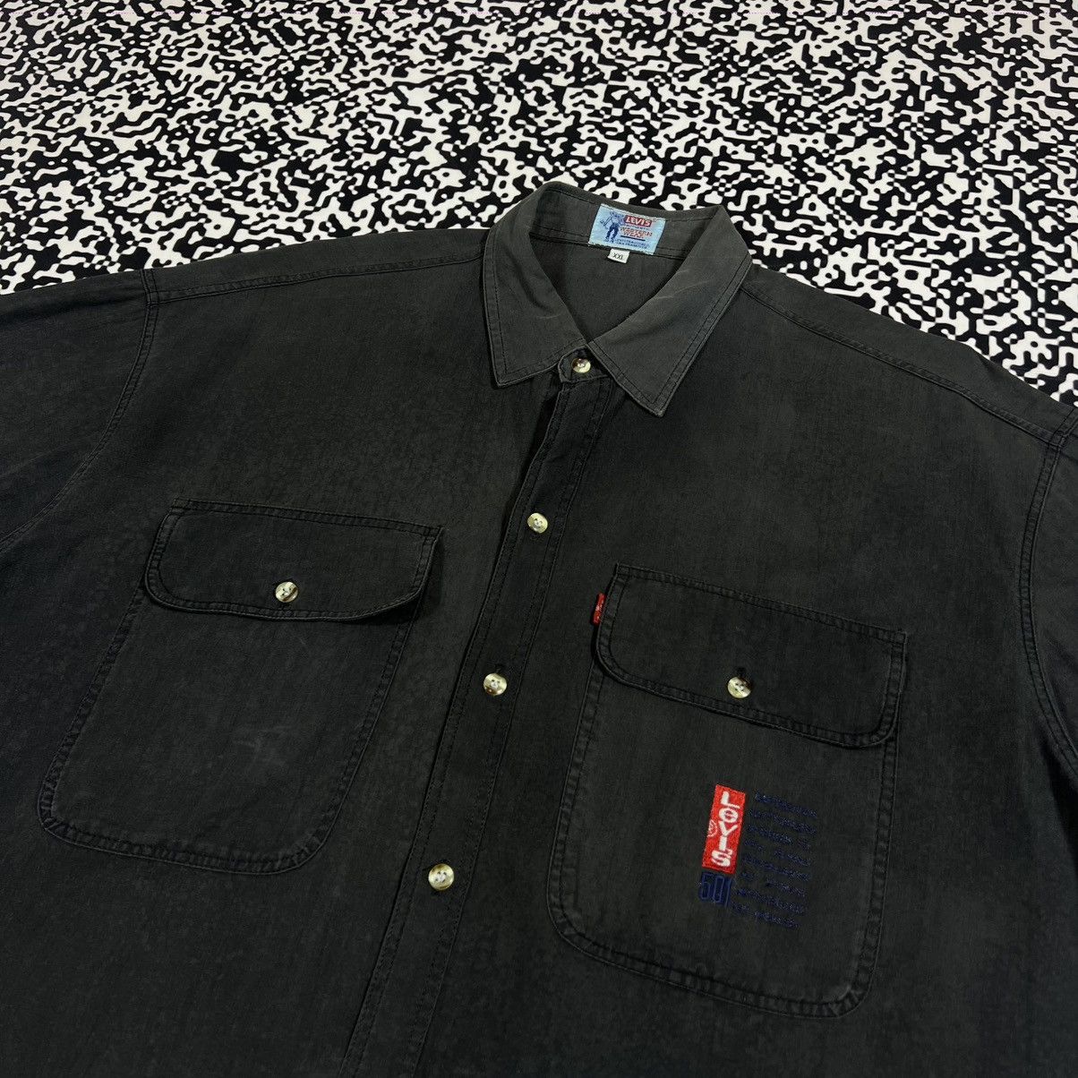Levi's Vintage Clothing Vintage 80s Levis Western Shirt Faded Retro Casual Rare 90s Size US XXL / EU 58 / 5 - 7 Thumbnail