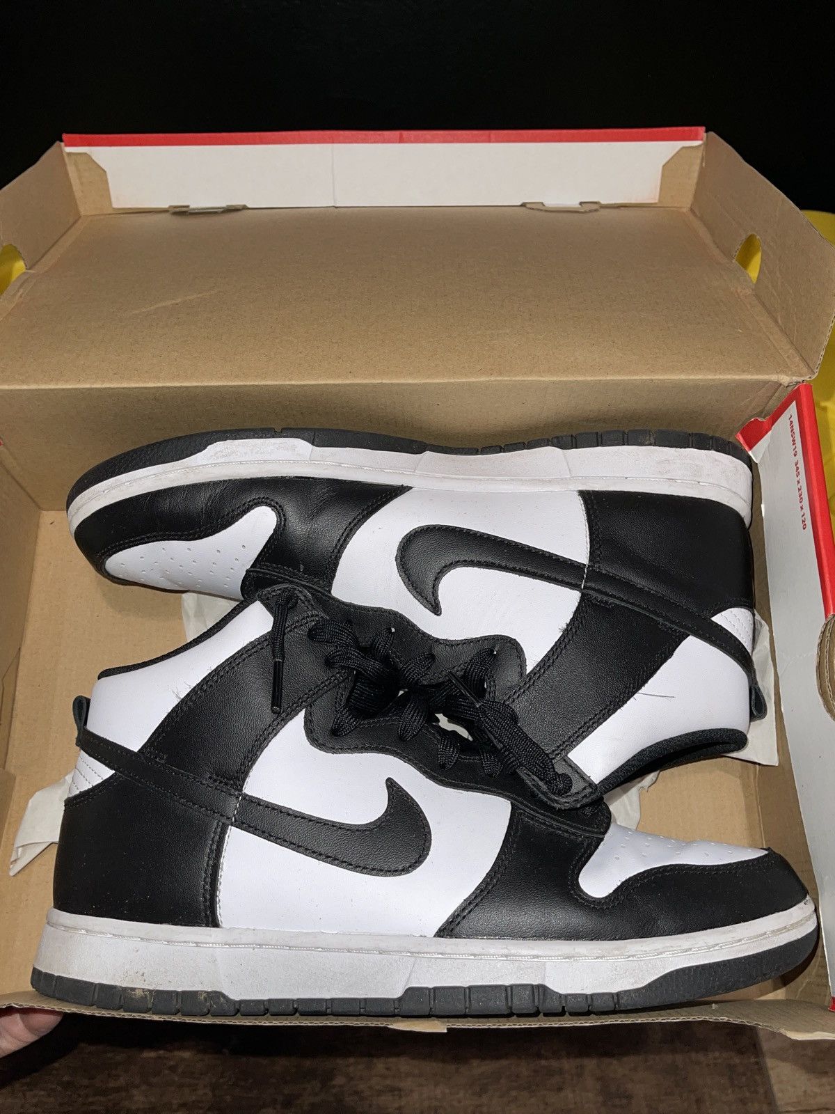 Nike Nike Panda Dunks Hi-Top - 10.5 Size US 10.5 / EU 43-44 - 1 Thumbnail