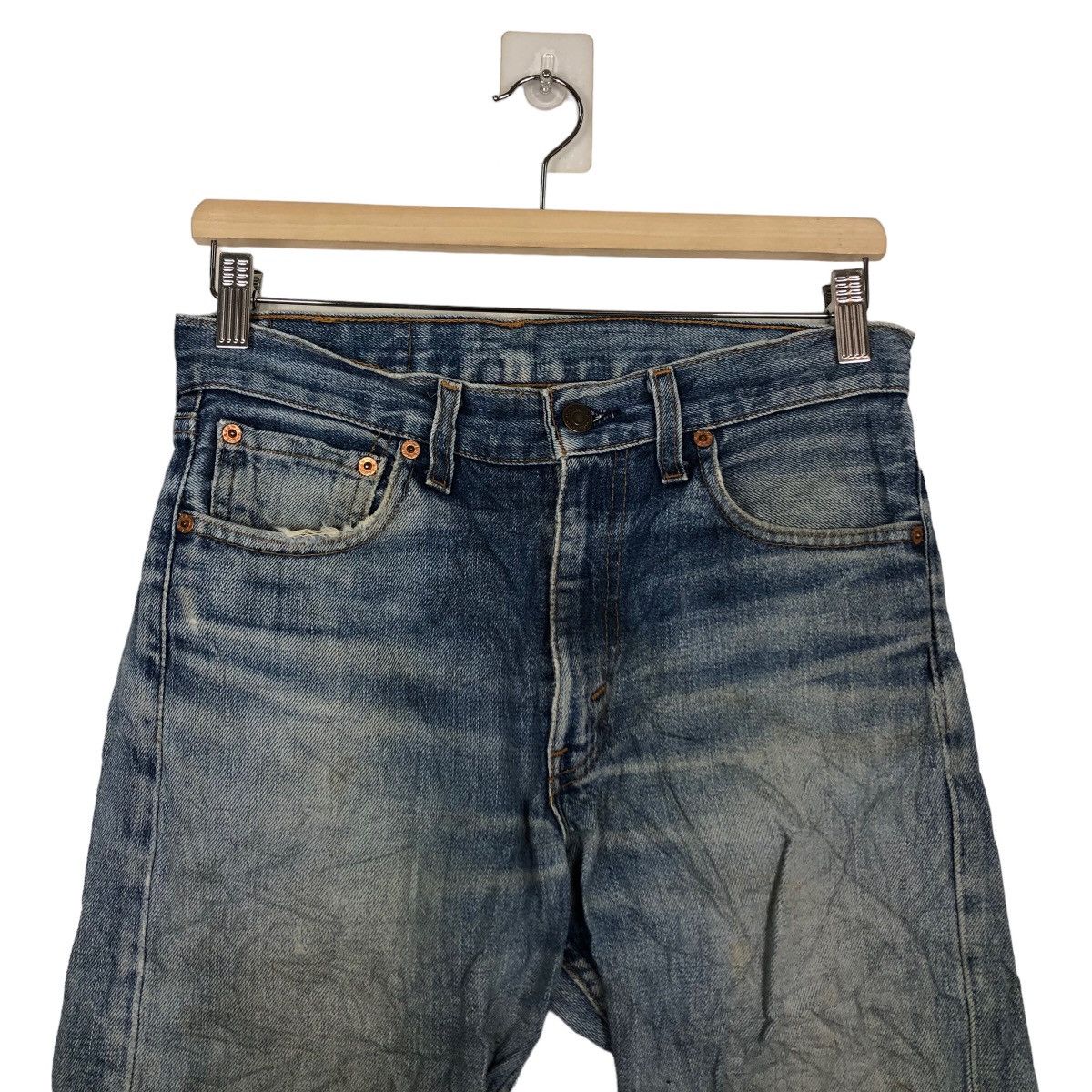 Levi's 🔥90’s Vintage Distressed Denim Jeans Levi’s USA Made Size US 30 / EU 46 - 3 Thumbnail