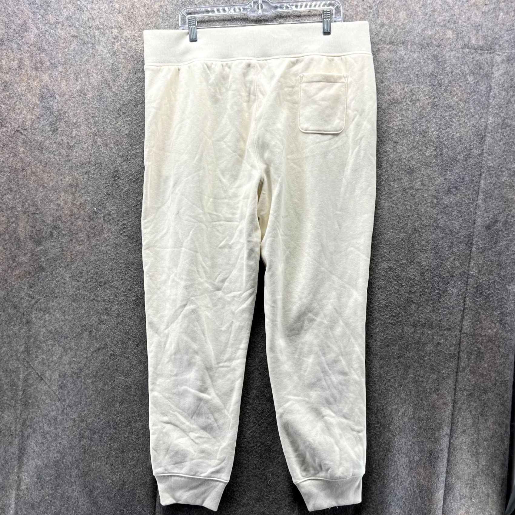 Champion VINTAGE Champion Sweatpants Women 2XL Beige Jogger Fleece Reverse Weave Embroidered Sitref Size 40" / US 18 - 3 Thumbnail