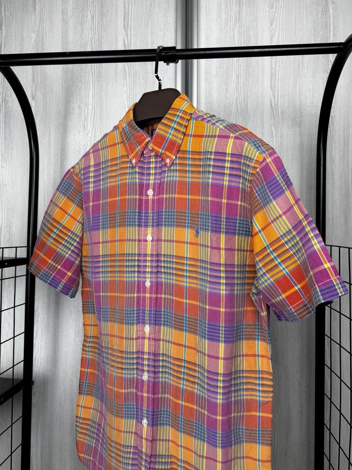 Polo Ralph Lauren Ralph Lauren Shirt Mens Madras Plaid Linen Silk Custom Fit M Size US M / EU 48-50 / 2 - 4 Thumbnail