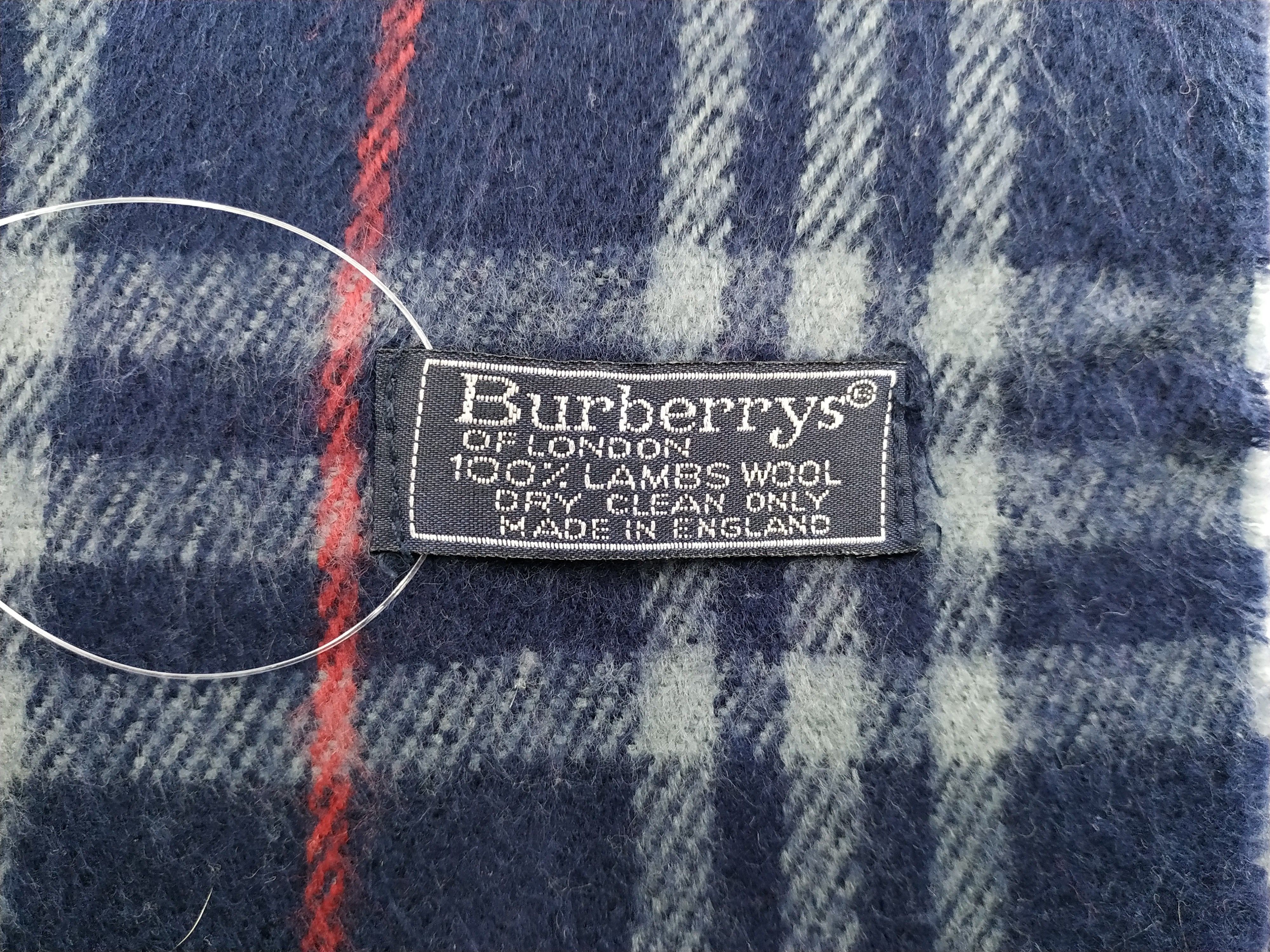 Burberry × Vintage Burberry Scarf / Muffler / Neckwear - WW139 Size ONE SIZE - 6 Thumbnail
