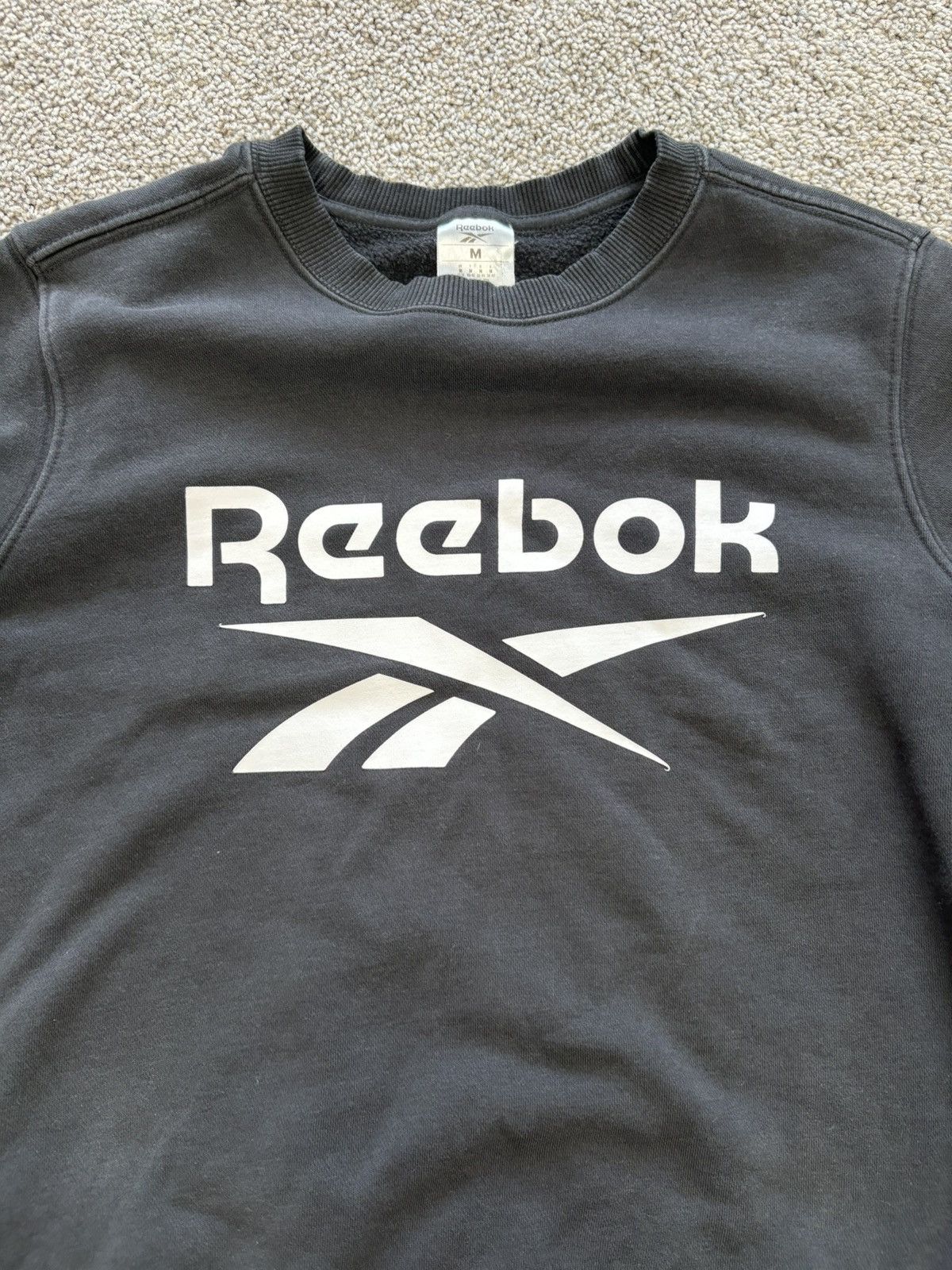 Reebok Black reebok crewneck spellout logo Size US M / EU 48-50 / 2 - 2 Thumbnail