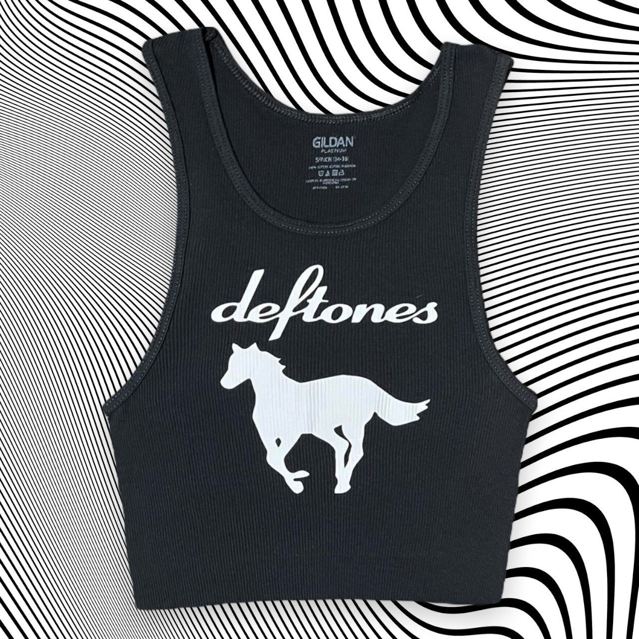 Band Tees Deftones Crop Top Shirt Size S / US 4 / IT 40 - 1 Thumbnail