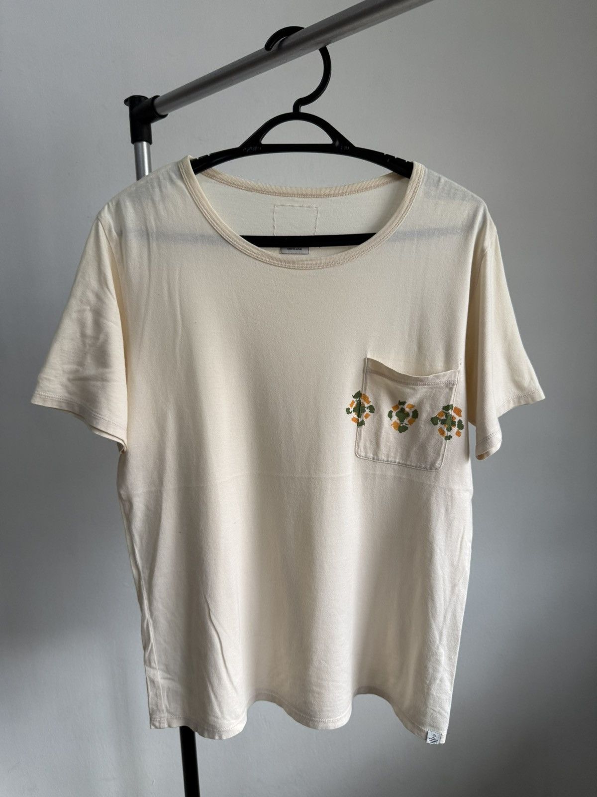 Visvim Visvim cream-colored Hausa Pocket Tee Size US S / EU 44-46 / 1 - 1 Thumbnail