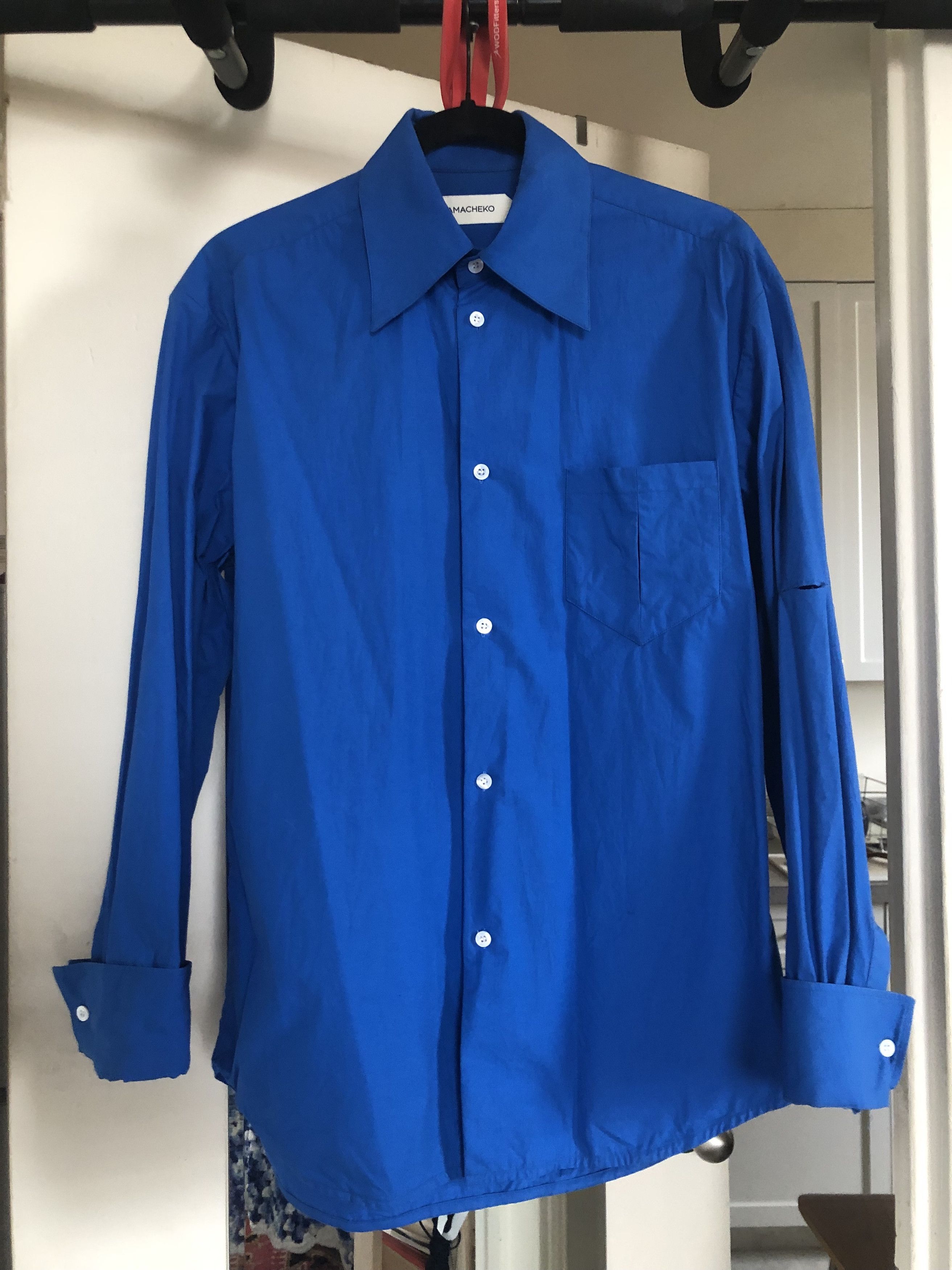 image of Namacheko Dress Shirt - Blue - M/l in Blues, Men's (Size Small)