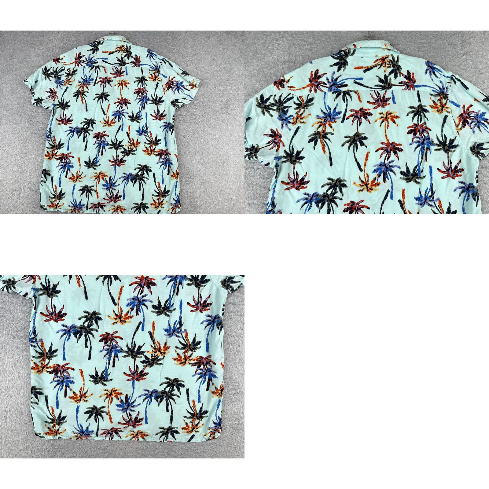 Vintage Coconut Connection Shirt Men XL Blue Palm Tree Hawaiian Cotton Blend Size US XL / EU 56 / 4 - 9 Thumbnail