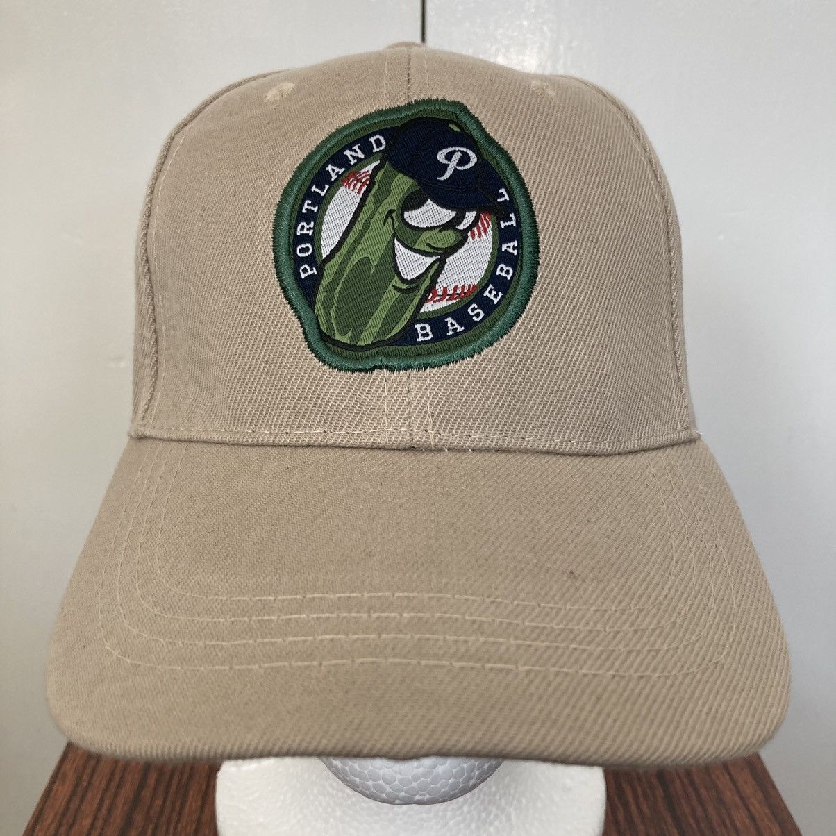 Vintage PORTLAND PICKLES STRAP BACK HAT BASEBALL WEST COAST LEAGUE Size ONE SIZE - 2 Thumbnail