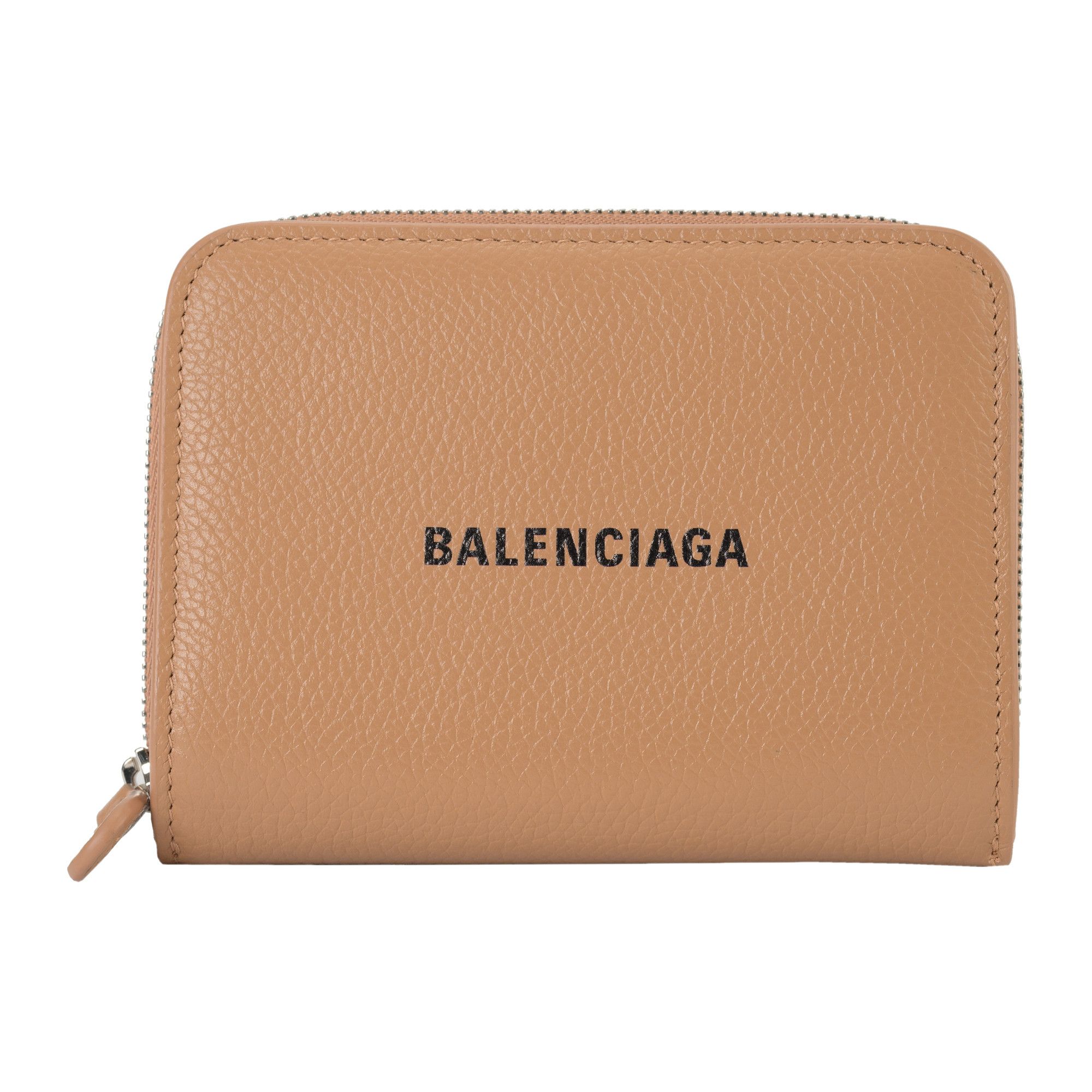 Balenciaga o1s1rm1124 Size: OS / Cash Bilfold Compact Wallet in Beige Size ONE SIZE - 1 Thumbnail
