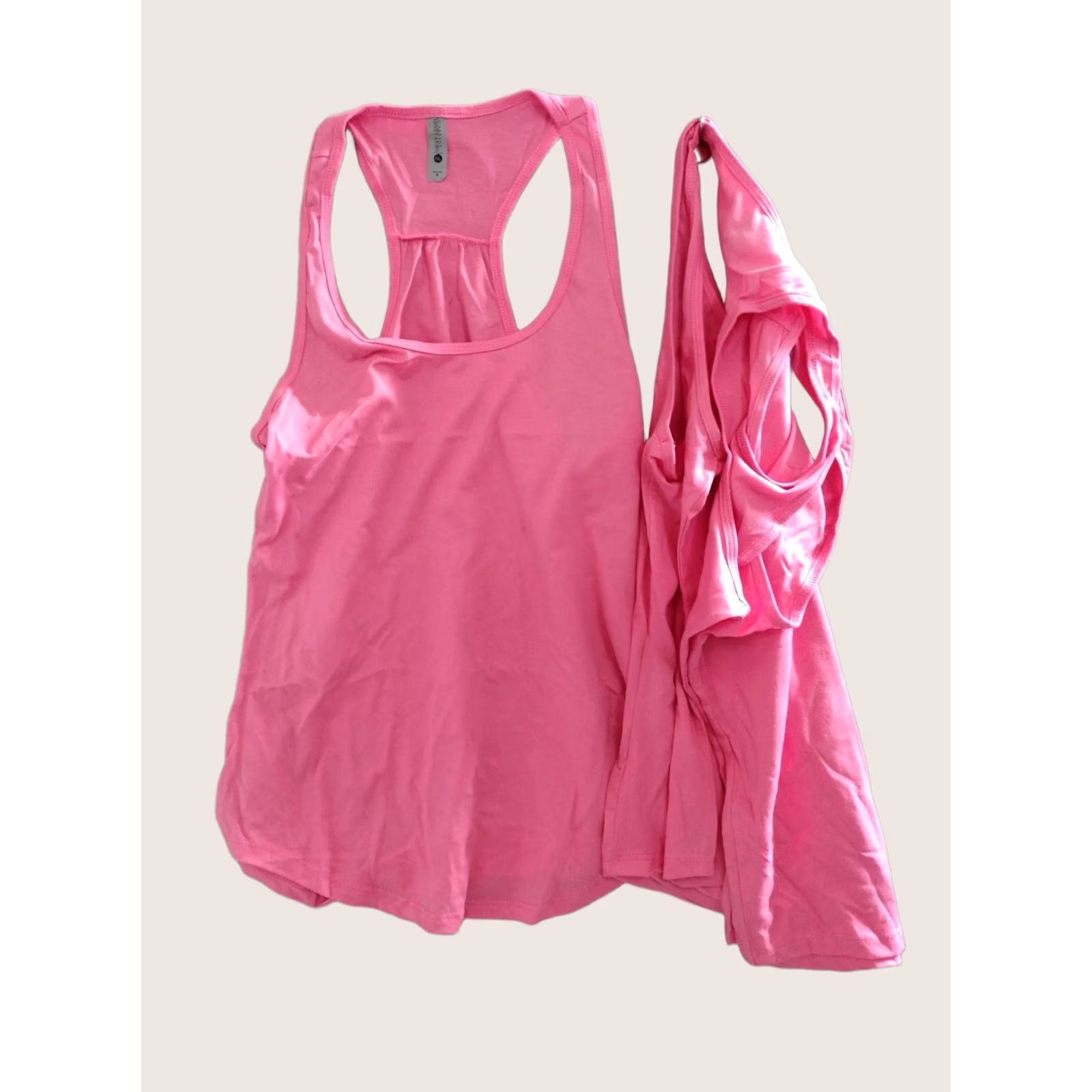 Next Level Next Level Women's Racerback Athletic Tank Top Shirt Pack of 3 Size M Pink Size M / US 6-8 / IT 42-44 - 1 Thumbnail
