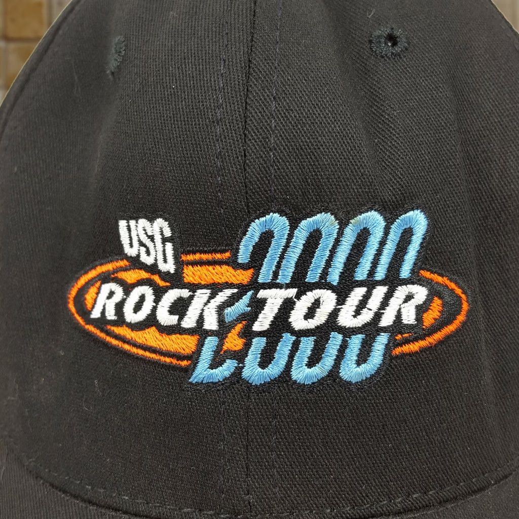 NASCAR VINTAGE NASCAR Rock Tour 2000 Snapback Hat Baseball Cap Men Adjustable Black Embroidered Racing Cap Hat Size ONE SIZE - 1 Thumbnail
