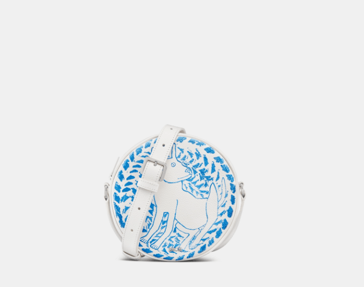 o1w1db10825 Size : OS / 1ESPO3 Messenger Bag in White/Blue