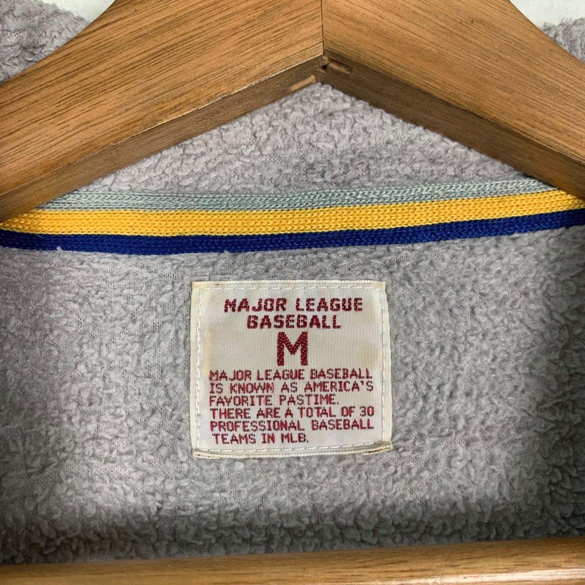 Japanese Brand MLB RAYS SPELLOUT BIG LOGO HALF ZIP FLEECE SWEATER #0005-C1 Size US M / EU 48-50 / 2 - 14 Thumbnail
