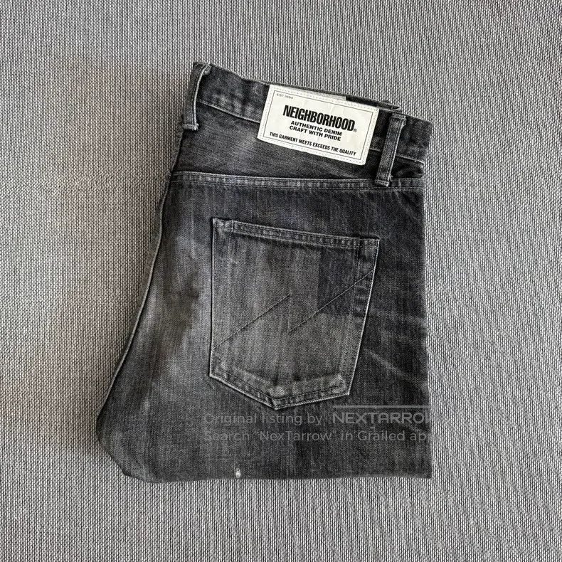Neighborhood Neighborhood size XL 20ss Basic Washed Denim Jeans Size US 27 - 1 Thumbnail