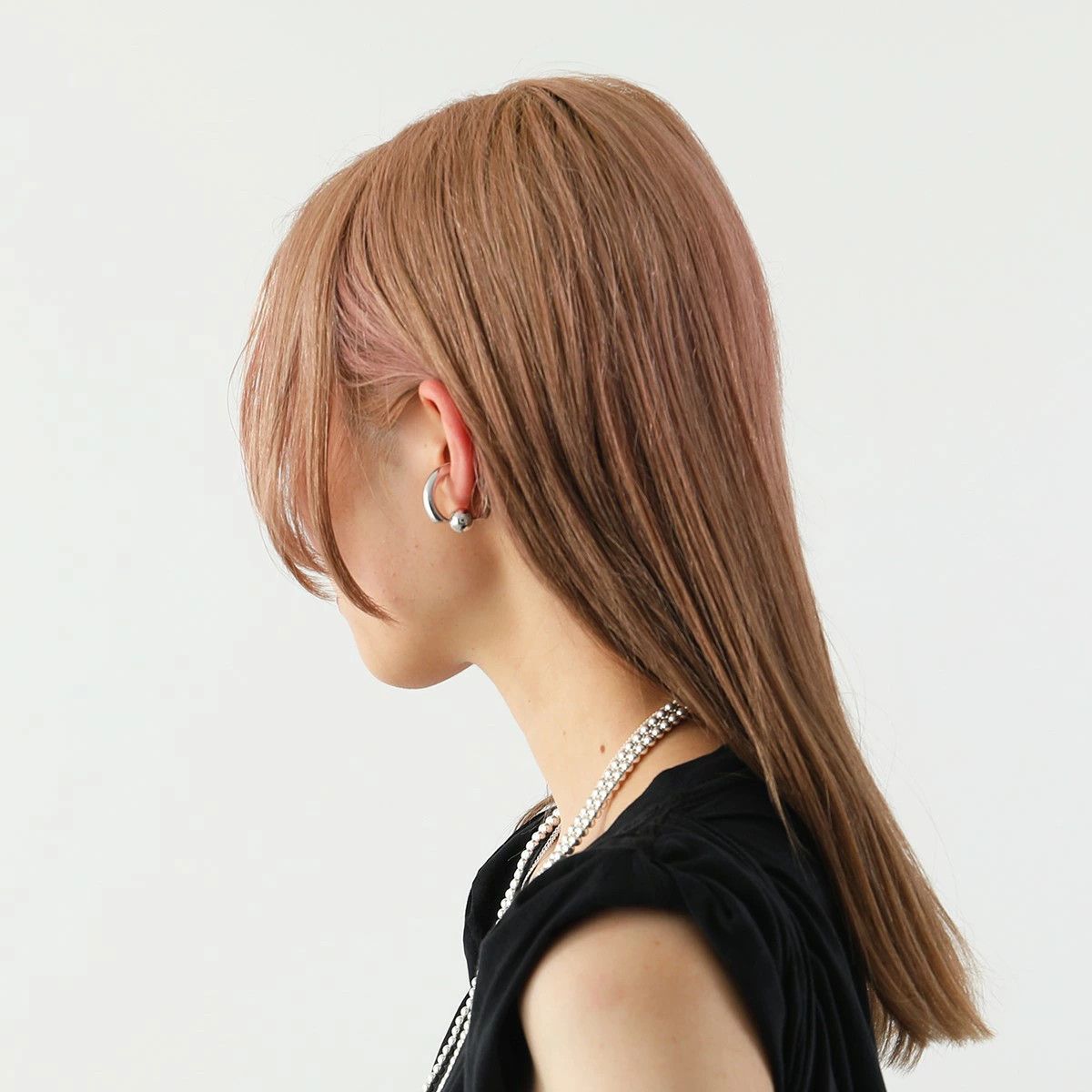 Balenciaga o1mt1gz1024 Size: OS / Cut Earring Cuff in Silver Size ONE SIZE - 2 Thumbnail
