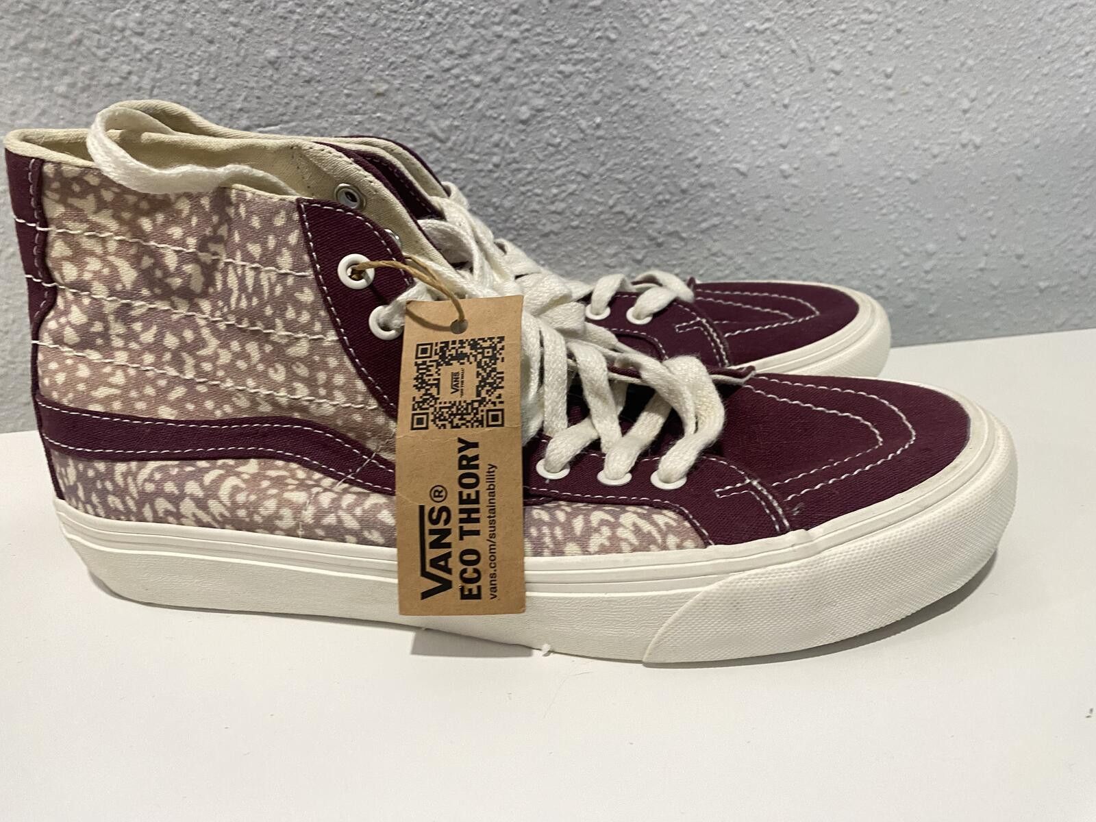 Vans Vans Eco Theory High-Top Sneakers - Burgundy and Cream Size US 10 / EU 43 - 1 Thumbnail