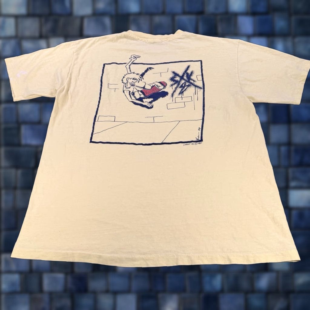 Hanes **VINTAGE 80s Hanes Men's XL Yellow Crop Fit Skate T-Shirt 87** User: **VINTAGE 80s Hanes Men's XL Yellow Crop Fit Skate T-Shirt 87** Size US M / EU 48-50 / 2 - 1 Thumbnail