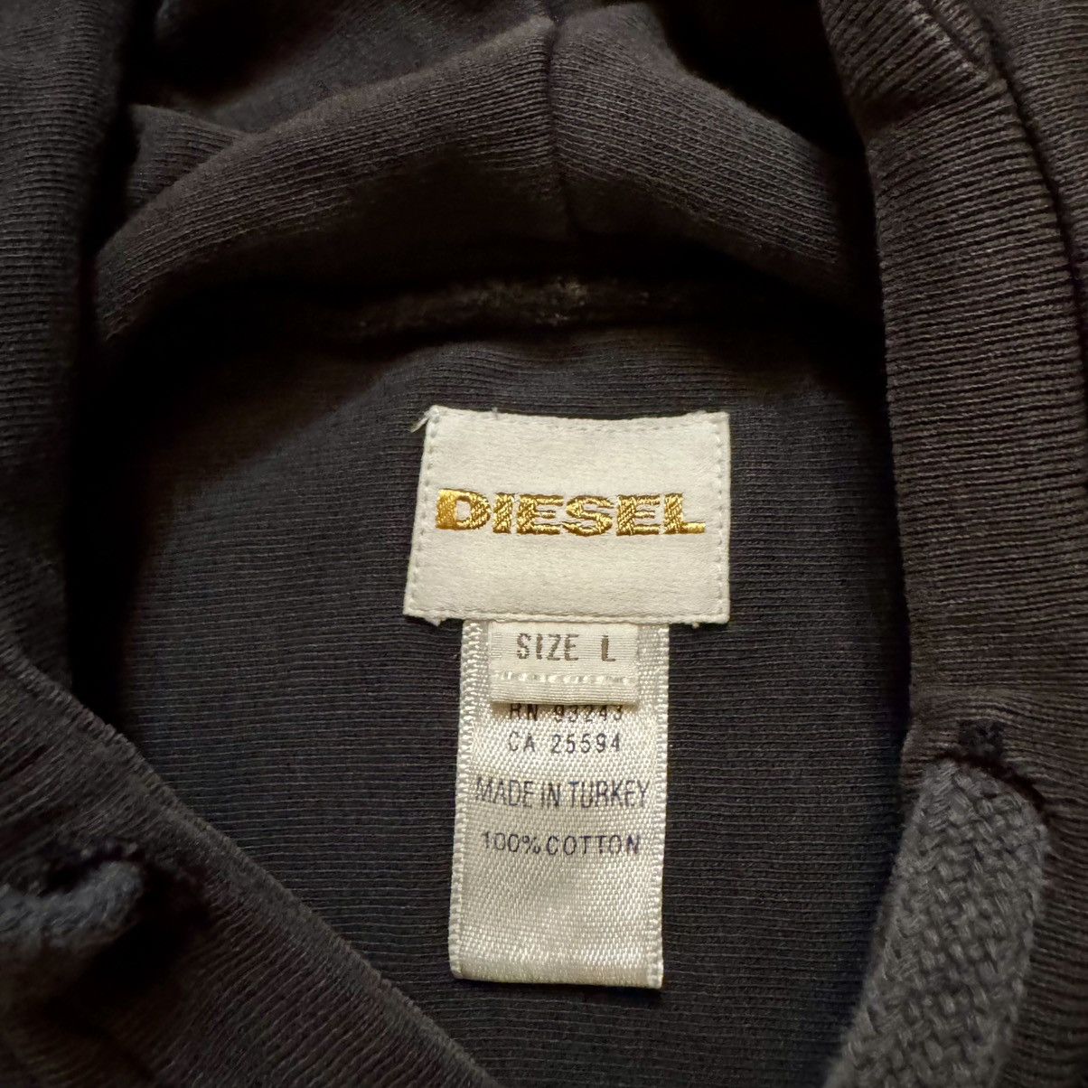 Diesel Y2K VINTAGE BLACK FADE DIESEL HOODIE! Size US M / EU 48-50 / 2 - 8 Thumbnail