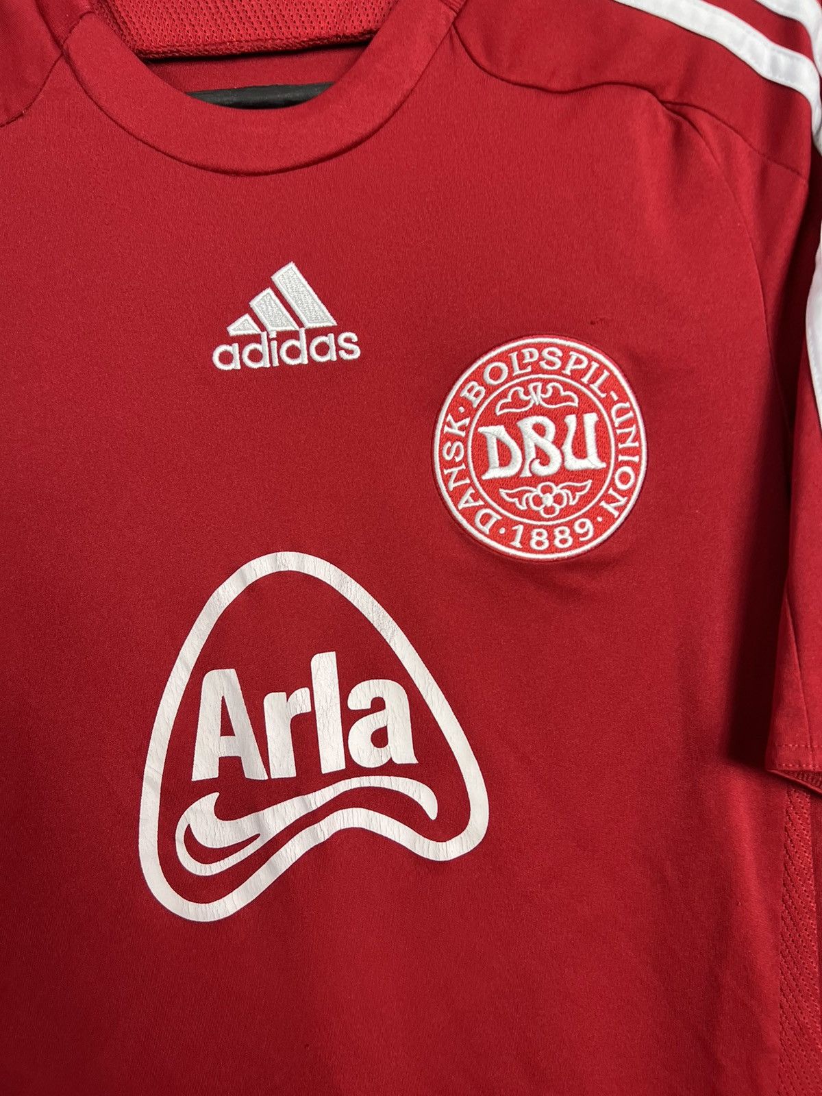 Adidas Adidas Denmark 2008 Soccer Jersey Vintage Size US M / EU 48-50 / 2 - 2 Thumbnail