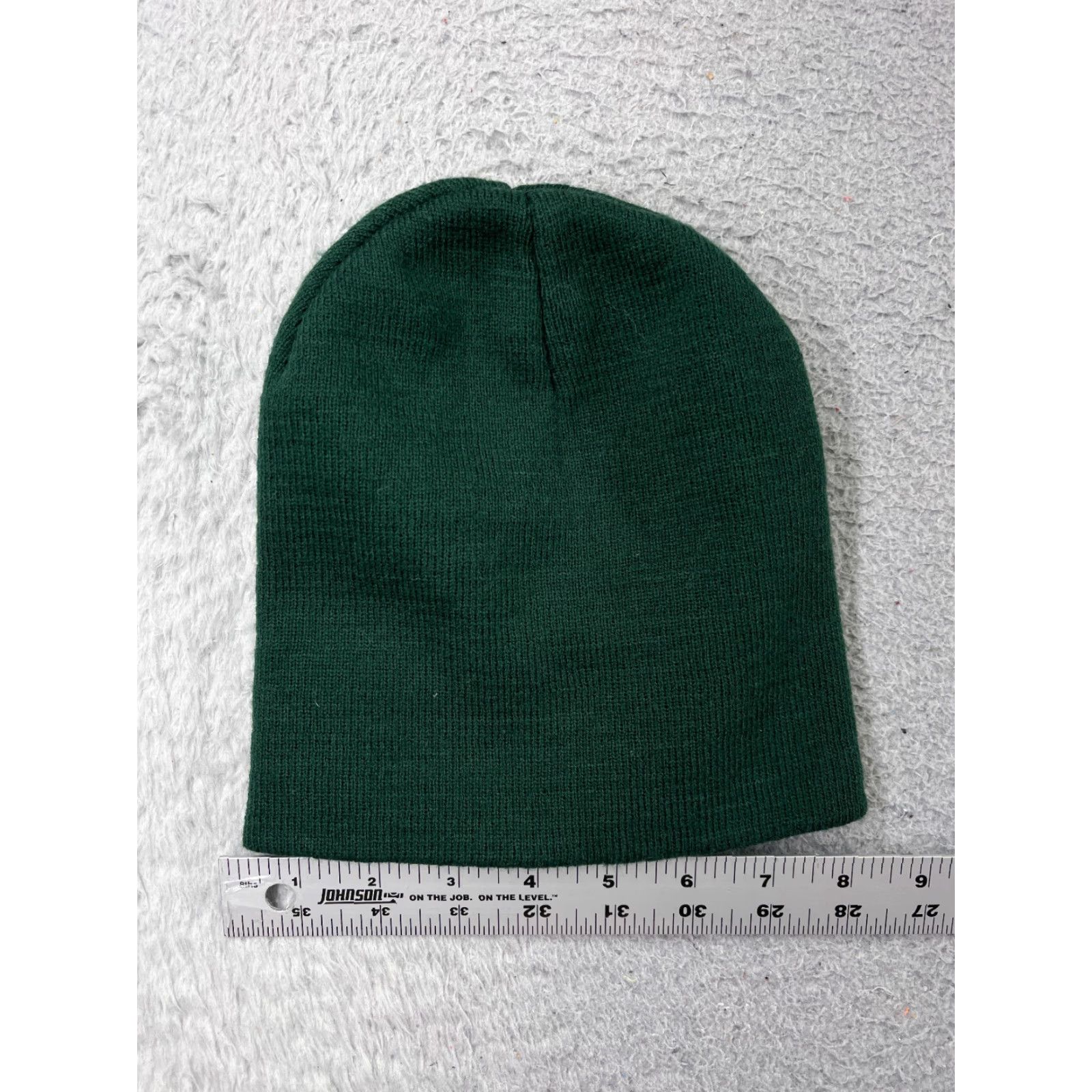 Vintage Utah Valley University Beanie Toque Adult One Size Green Knit 100% Acrylic Hat Unisex Adults Beanie School Ski University Mens Womens Boys Girls Size ONE SIZE - 3 Thumbnail