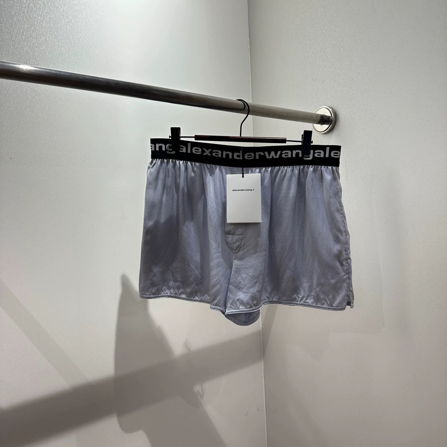 Alexander McQueen Alexander Wang may666 Logo Silk Shorts M Size 27" / US 4 / IT 40 - 1 Thumbnail