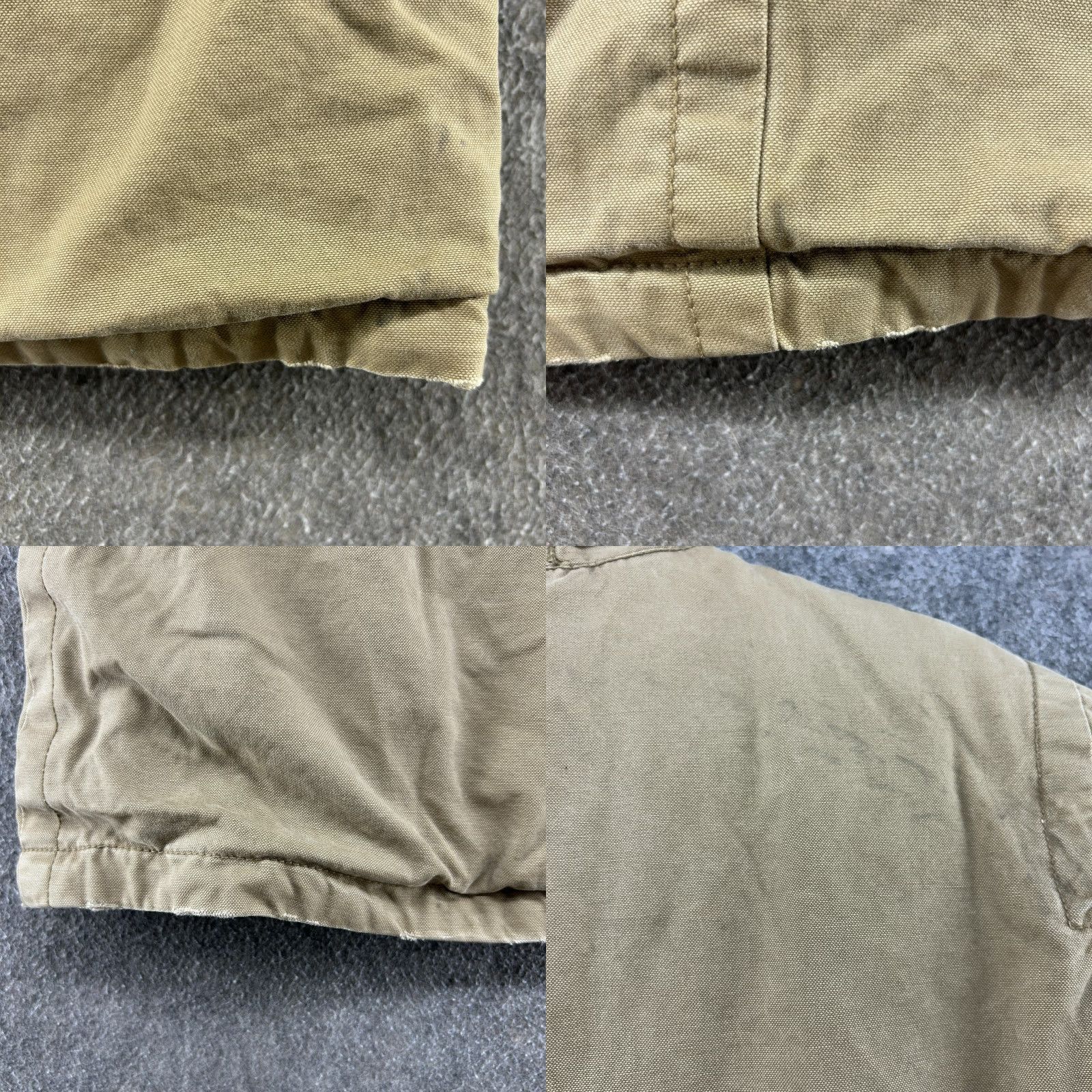 American Eagle Outfitters VINTAGE American Eagle Outfitters Jacket Mens XL Beige Cotton Parka Lined Fleece Grunge Workwear Size US XL / EU 56 / 4 - 8 Thumbnail