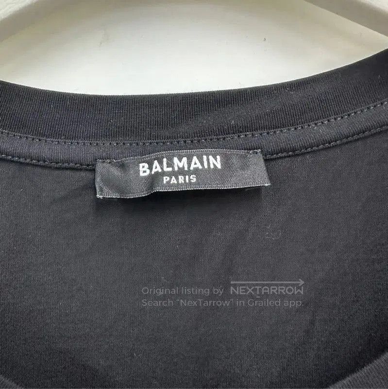 Balmain Balmain Black Cotton Short Sleeve T-Shirt . Size US S / EU 44-46 / 1 - 5 Thumbnail