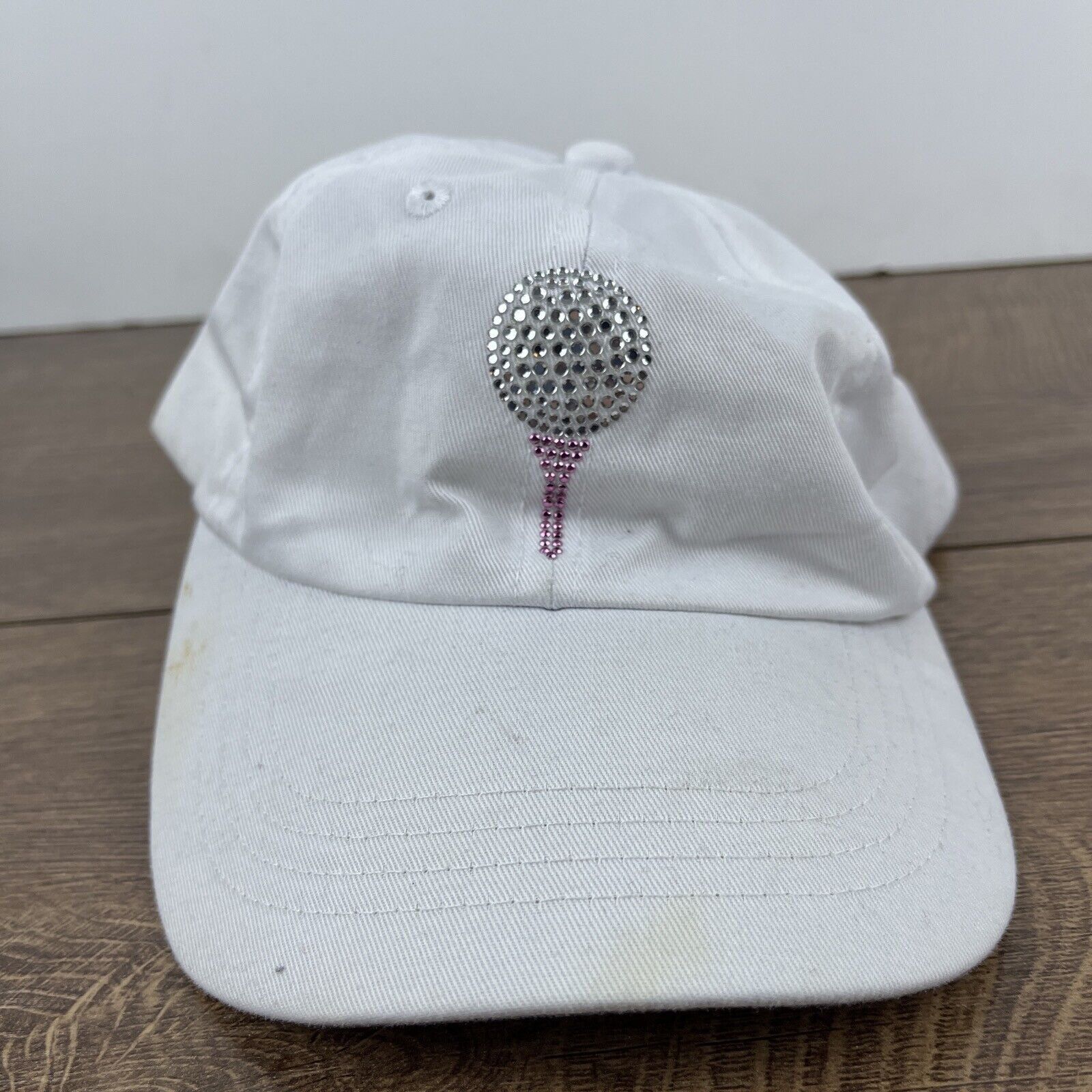 Other Golf Hat Golf Ball Tee Hat White Hat Adjustable White Adult Size ONE SIZE - 4 Thumbnail