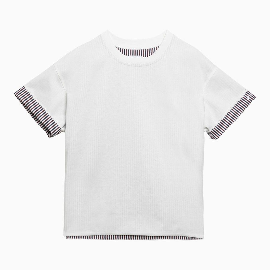 Bottega Veneta o1d2blof0824 Cotton Crew-neck T-Shirt in White Size M / US 6-8 / IT 42-44 - 1 Thumbnail
