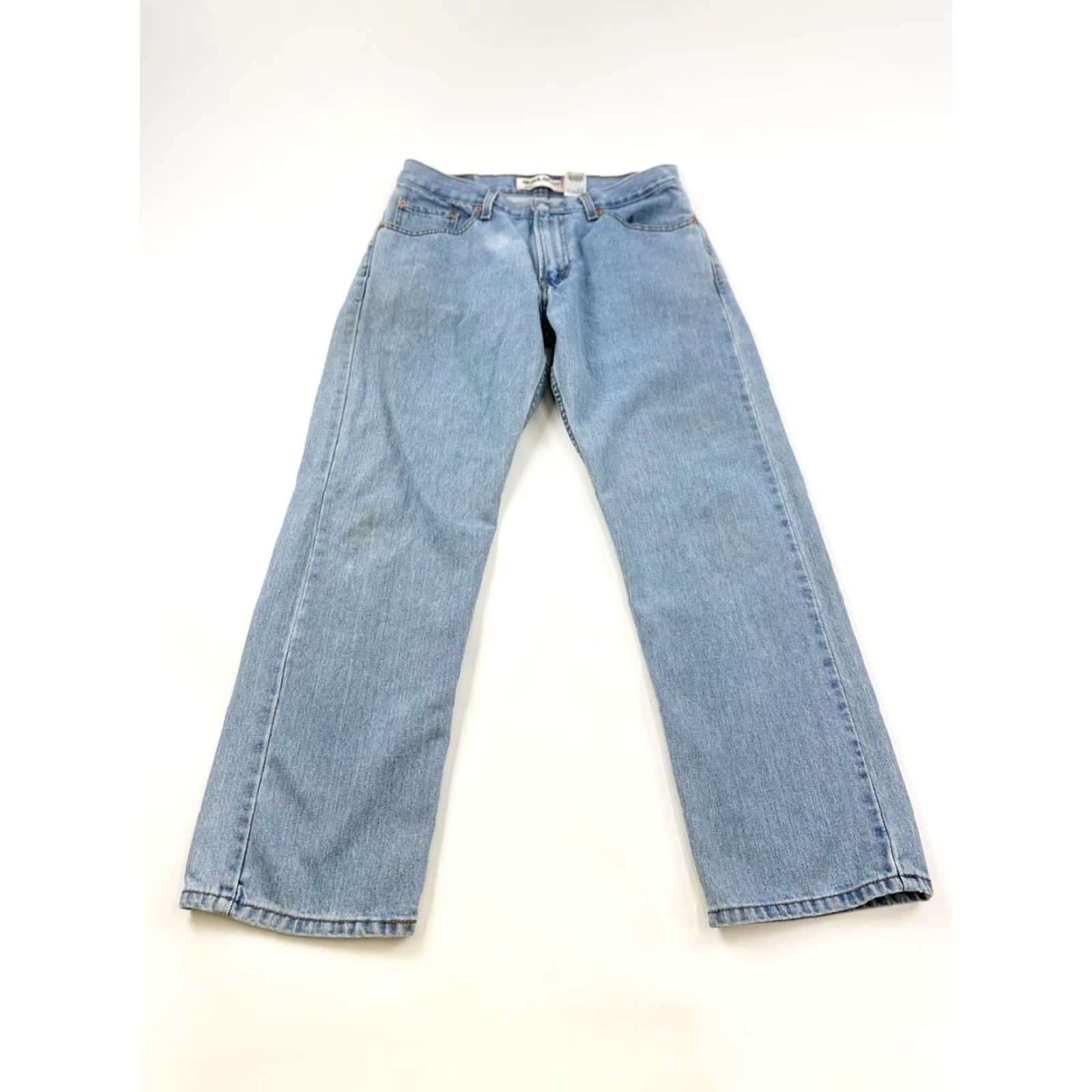 Levi's VINTAGE Levi's 505 Jeans Mens 32x29.5 Blue Distressed Straight 34 x 30 Tagged 34x30 Mens Jeans Size US 32 / EU 48 - 2 Thumbnail