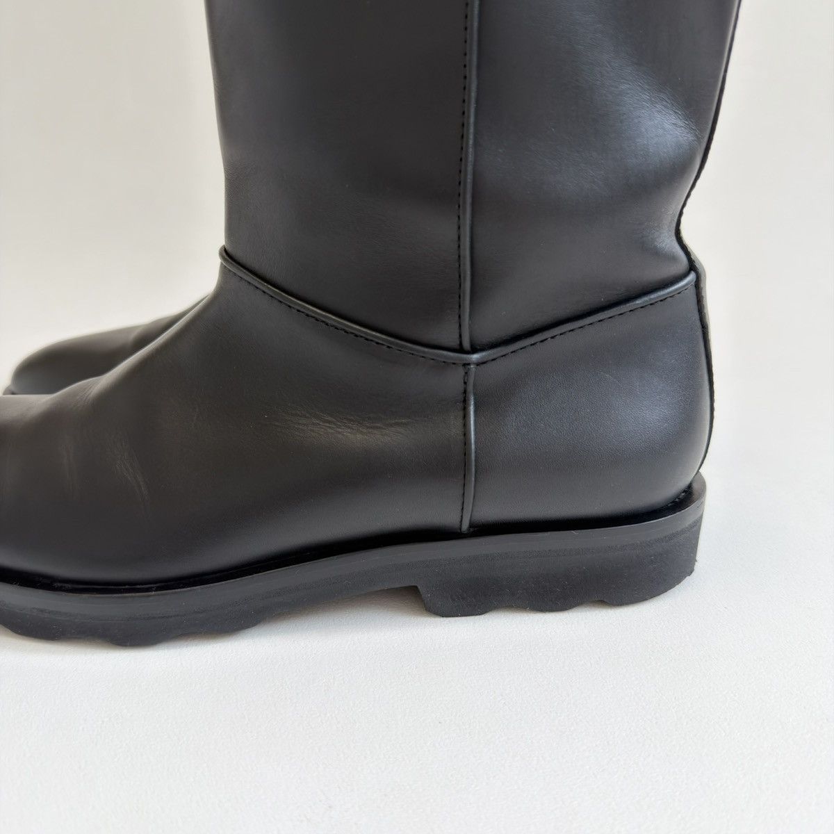 Maison Margiela A/W 11 Black Leather Engineer Boots Size US 11 / EU 44 - 19 Thumbnail